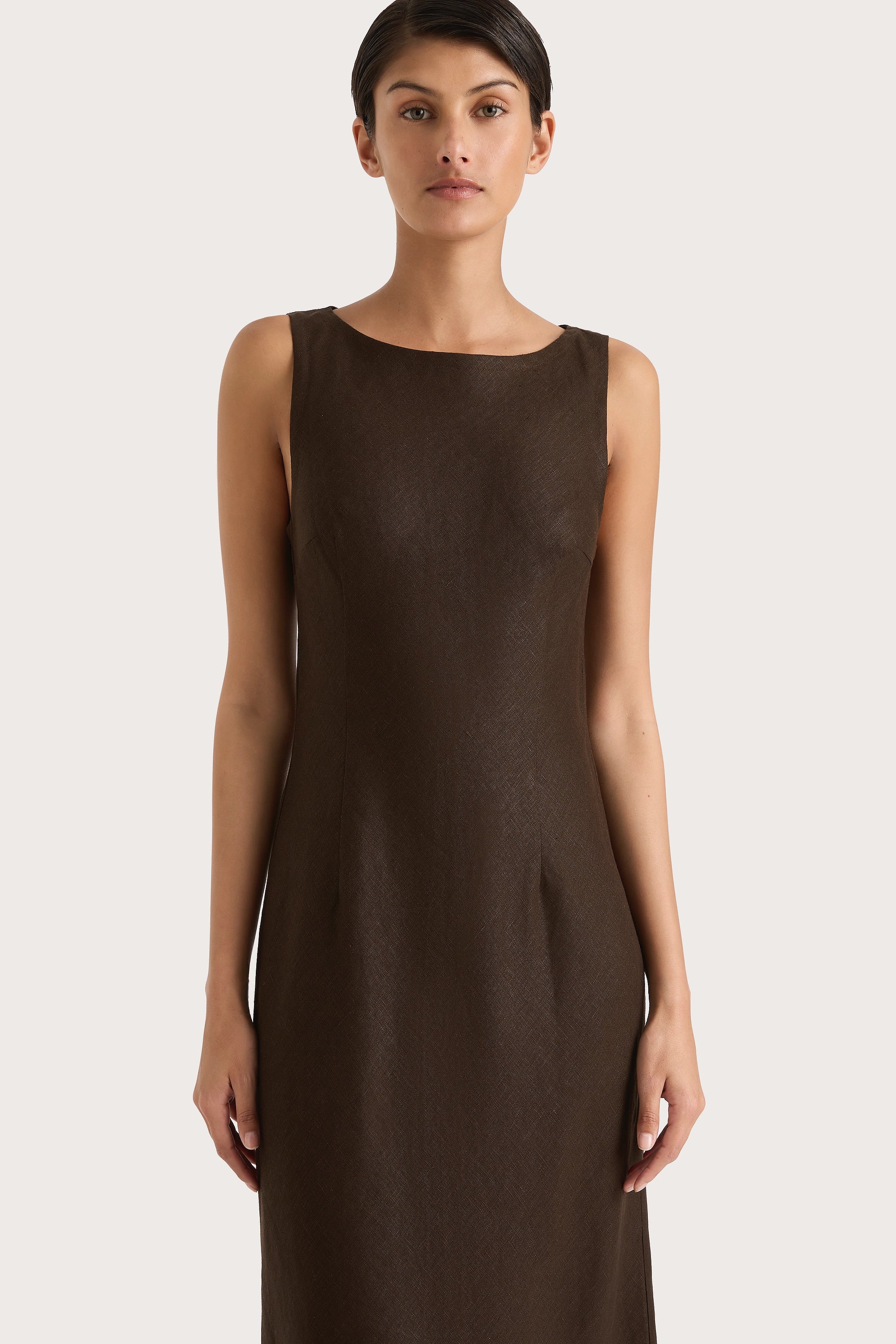 Lydie Maxi Dress Coffee - Final Sale - Image 7
