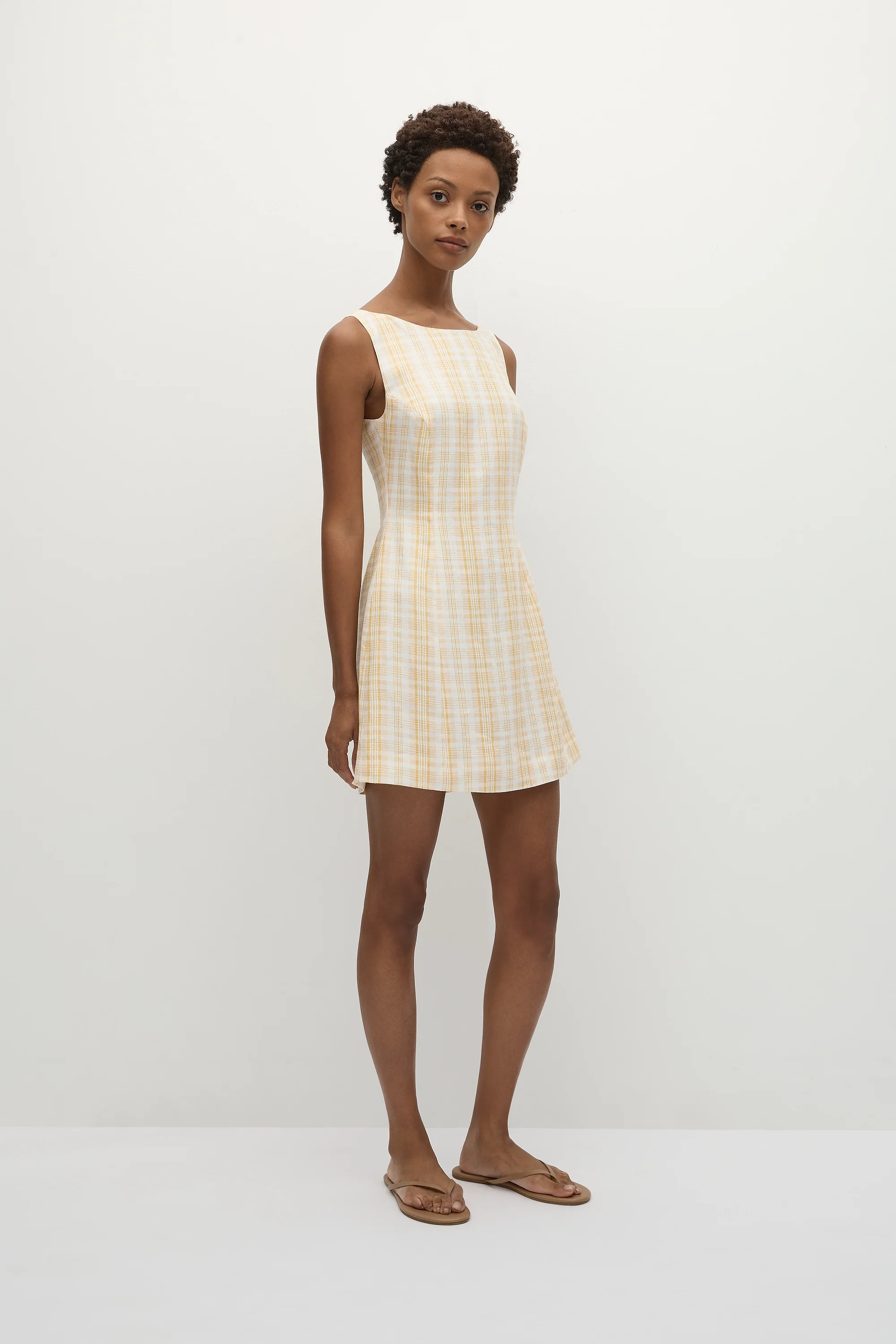 Lydie Mini Dress Piato Check - Final Sale - Image 3