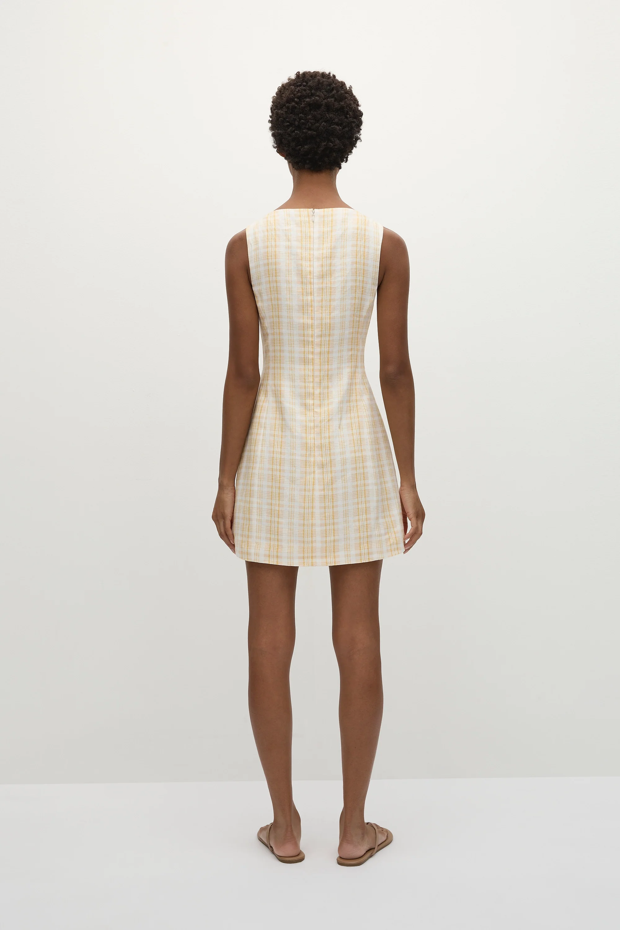 Lydie Mini Dress Piato Check - Final Sale - Image 4
