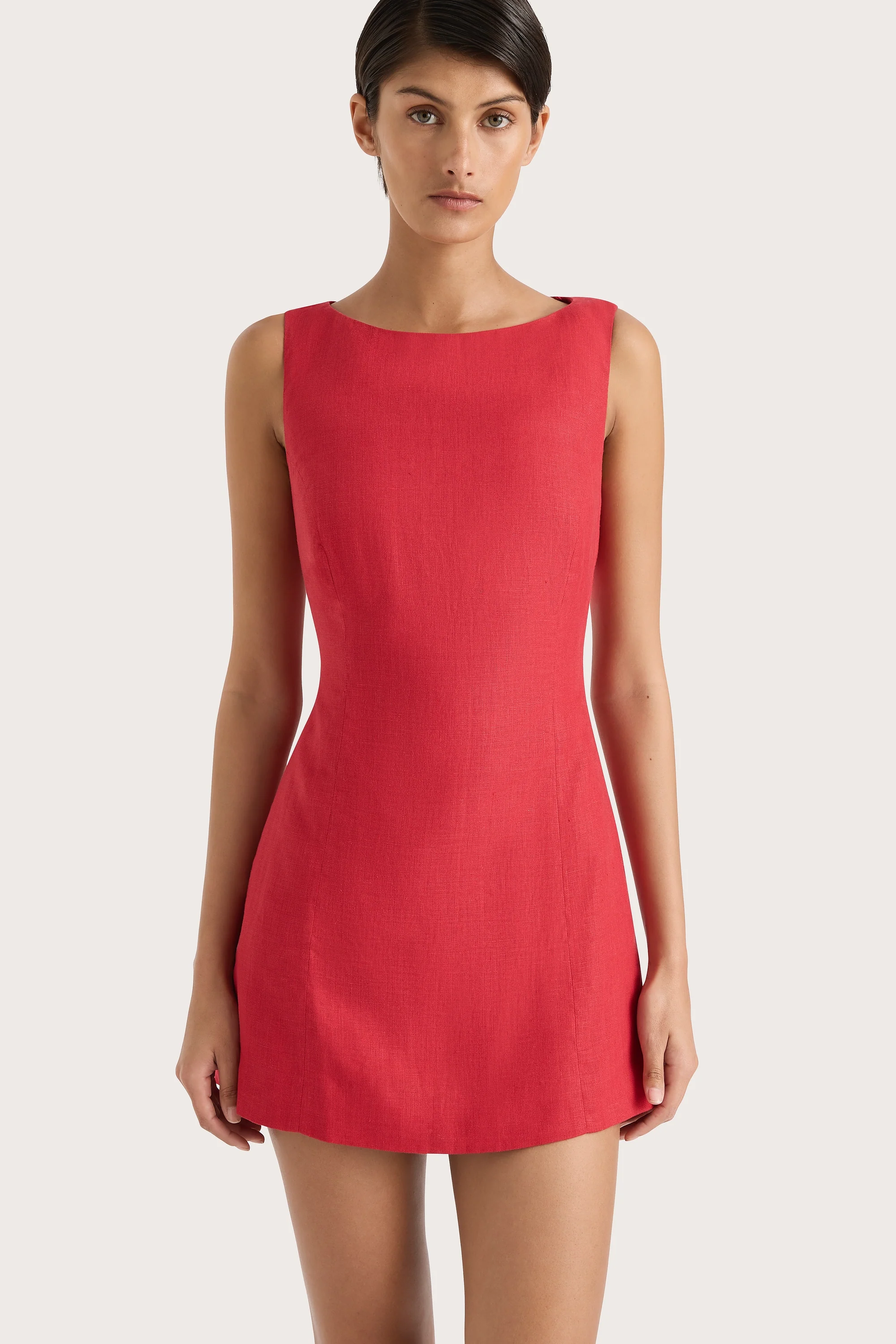 Lydie Mini Dress Red - Final Sale - Image 4