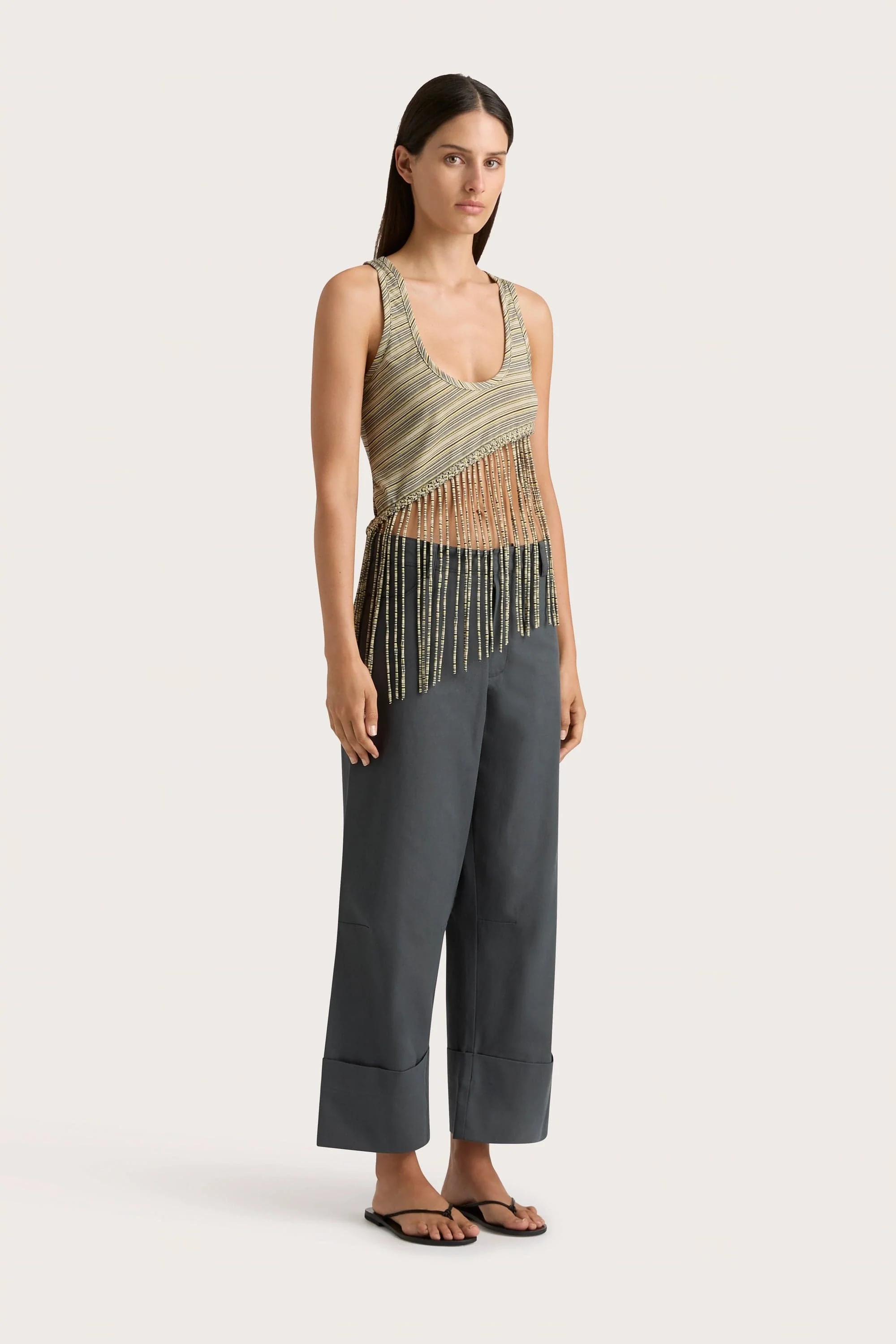Maceio Top Lemon Navy Stripe - Final Sale - Image 3