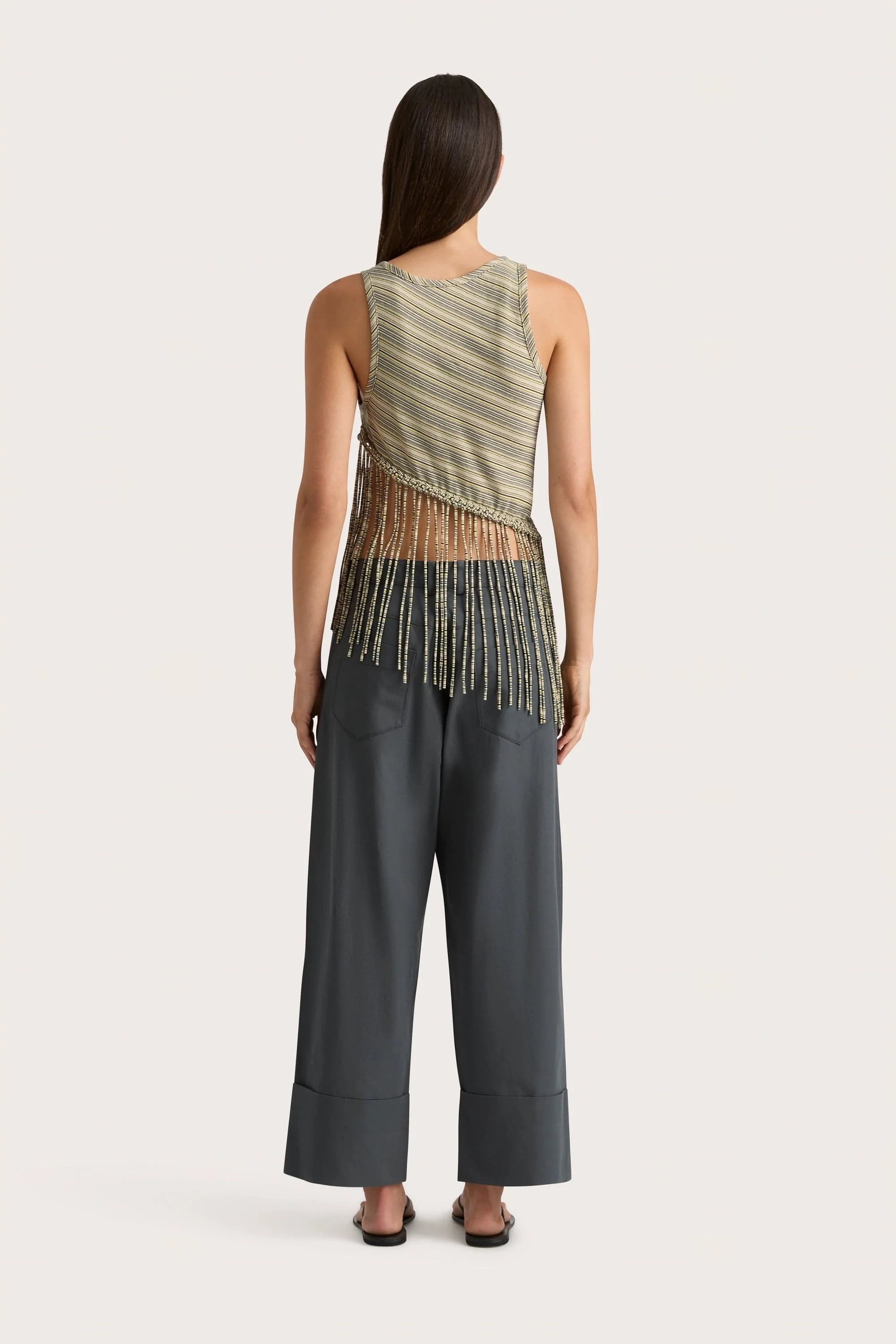 Maceio Top Lemon Navy Stripe - Final Sale - Image 4