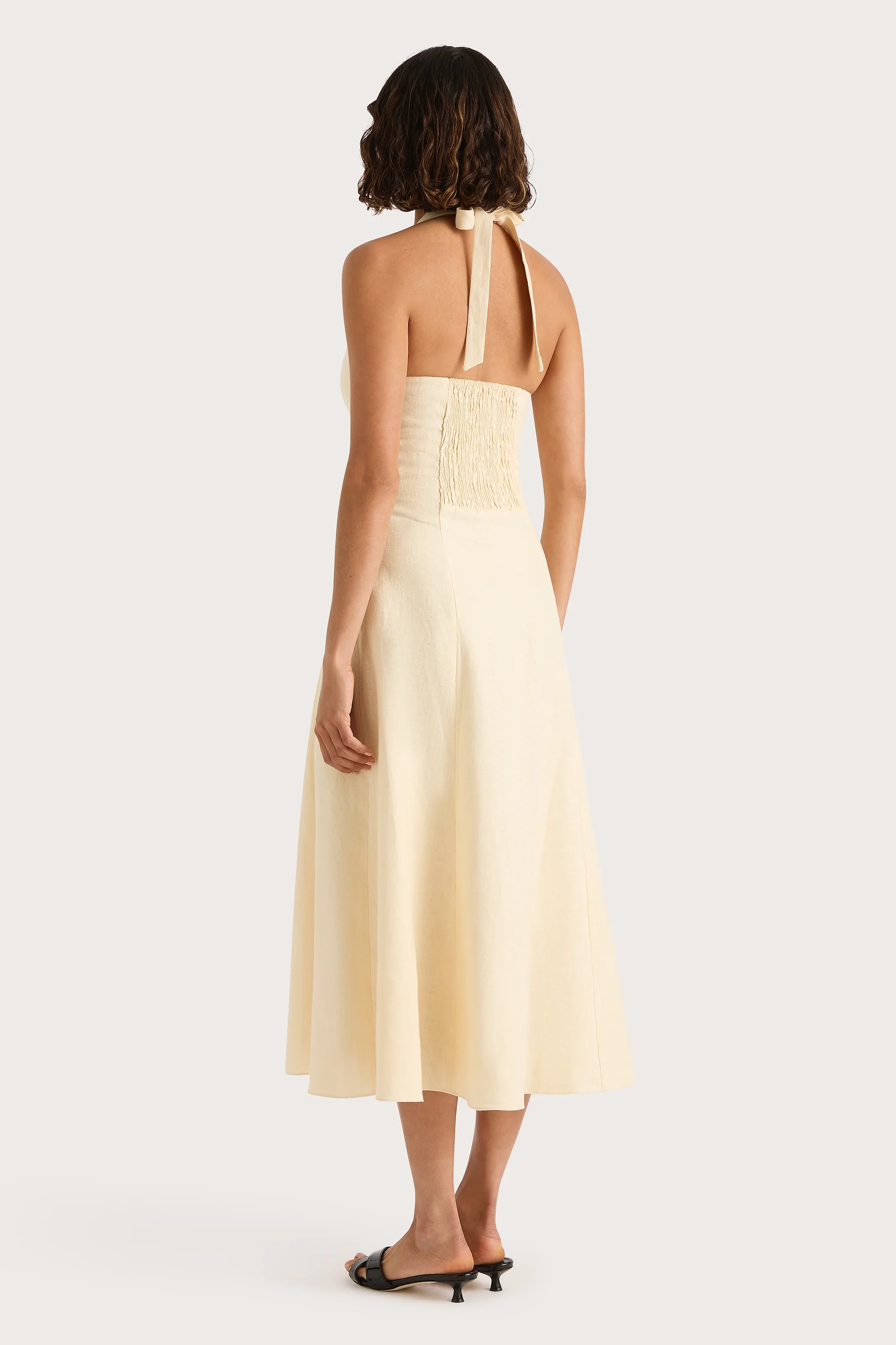 Marais Midi Dress Butter - Final Sale - Image 5