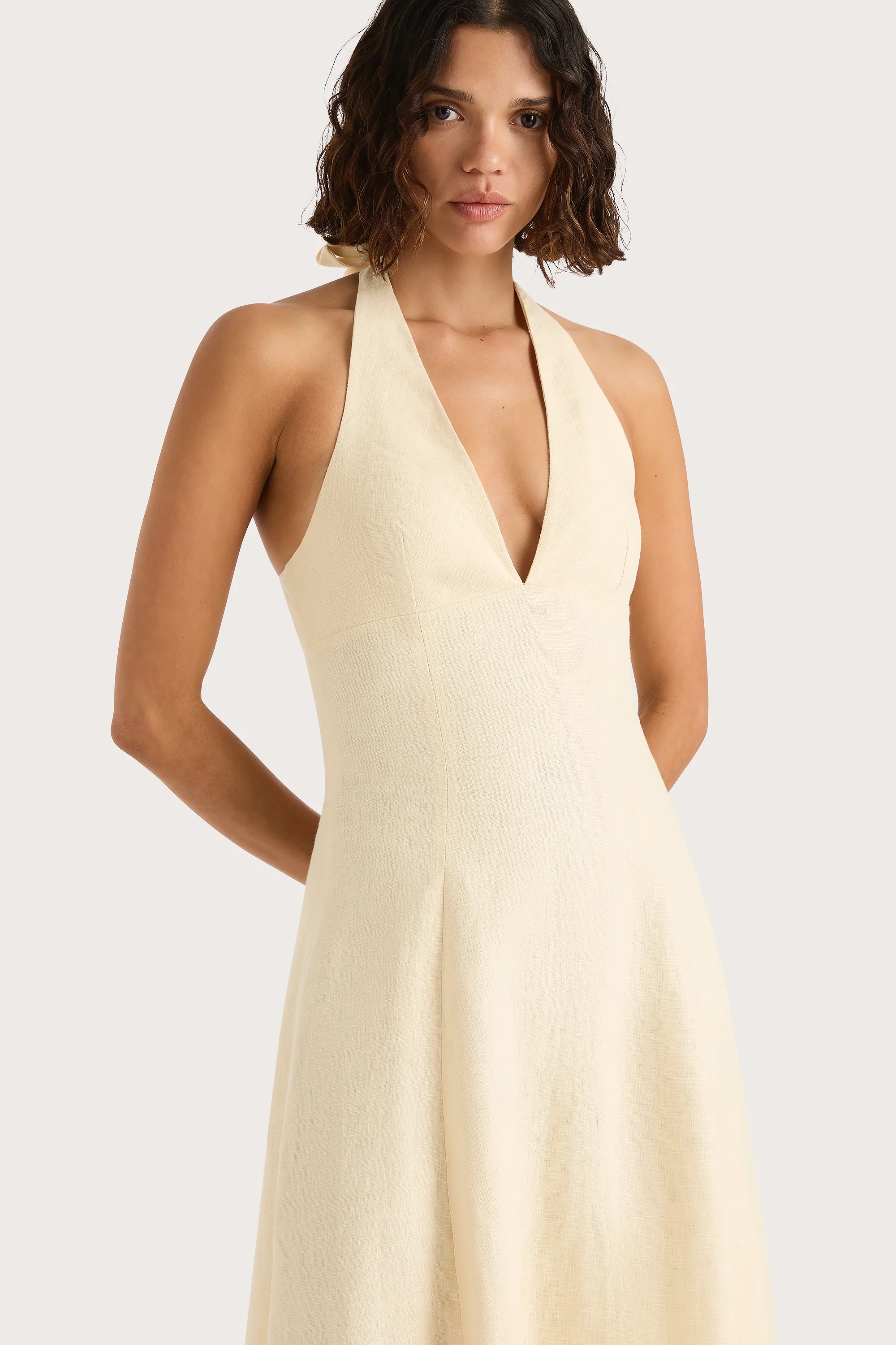Marais Midi Dress Butter - Final Sale - Image 6