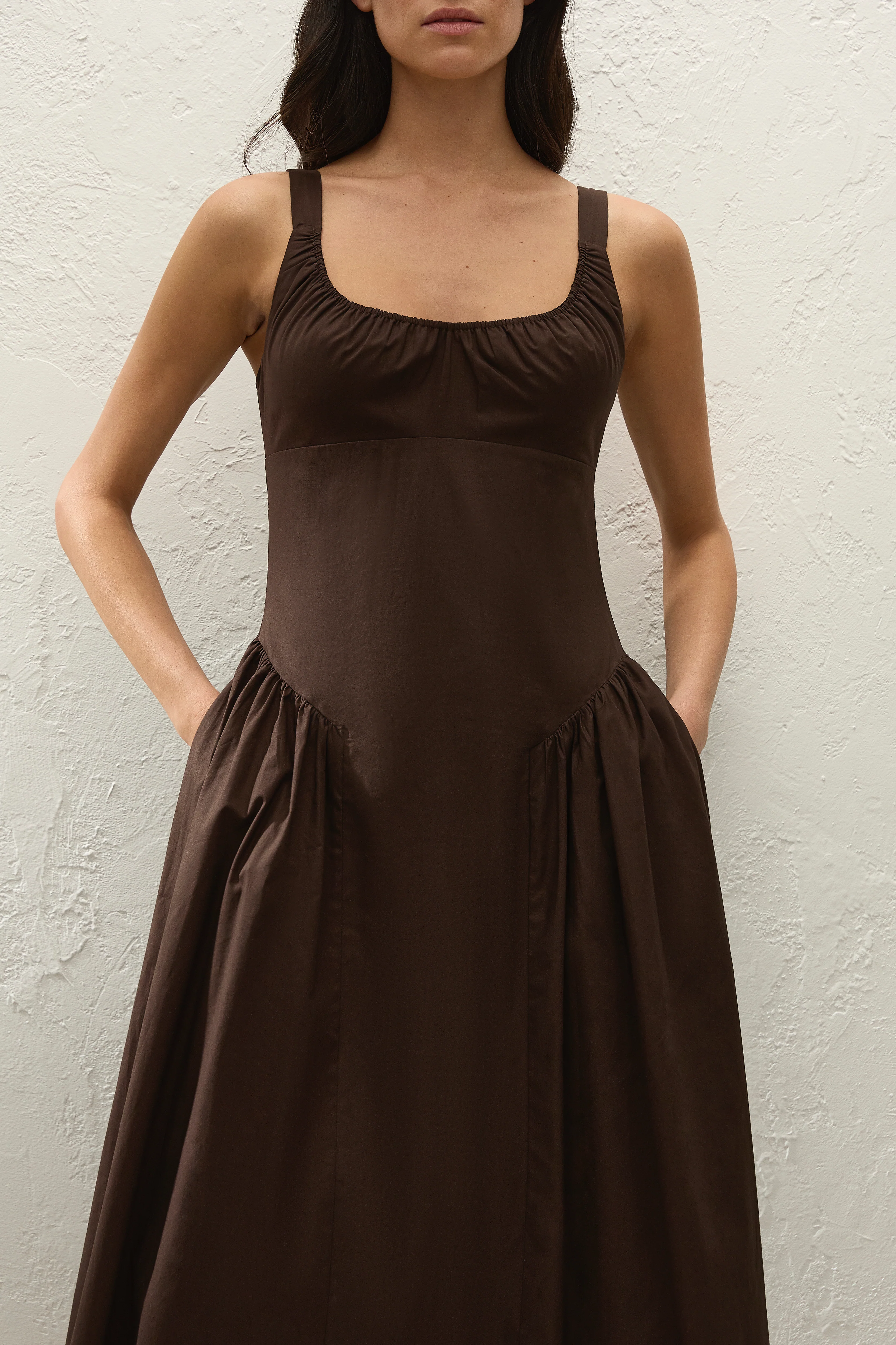 Marcella Midi Dress Espresso - Image 2