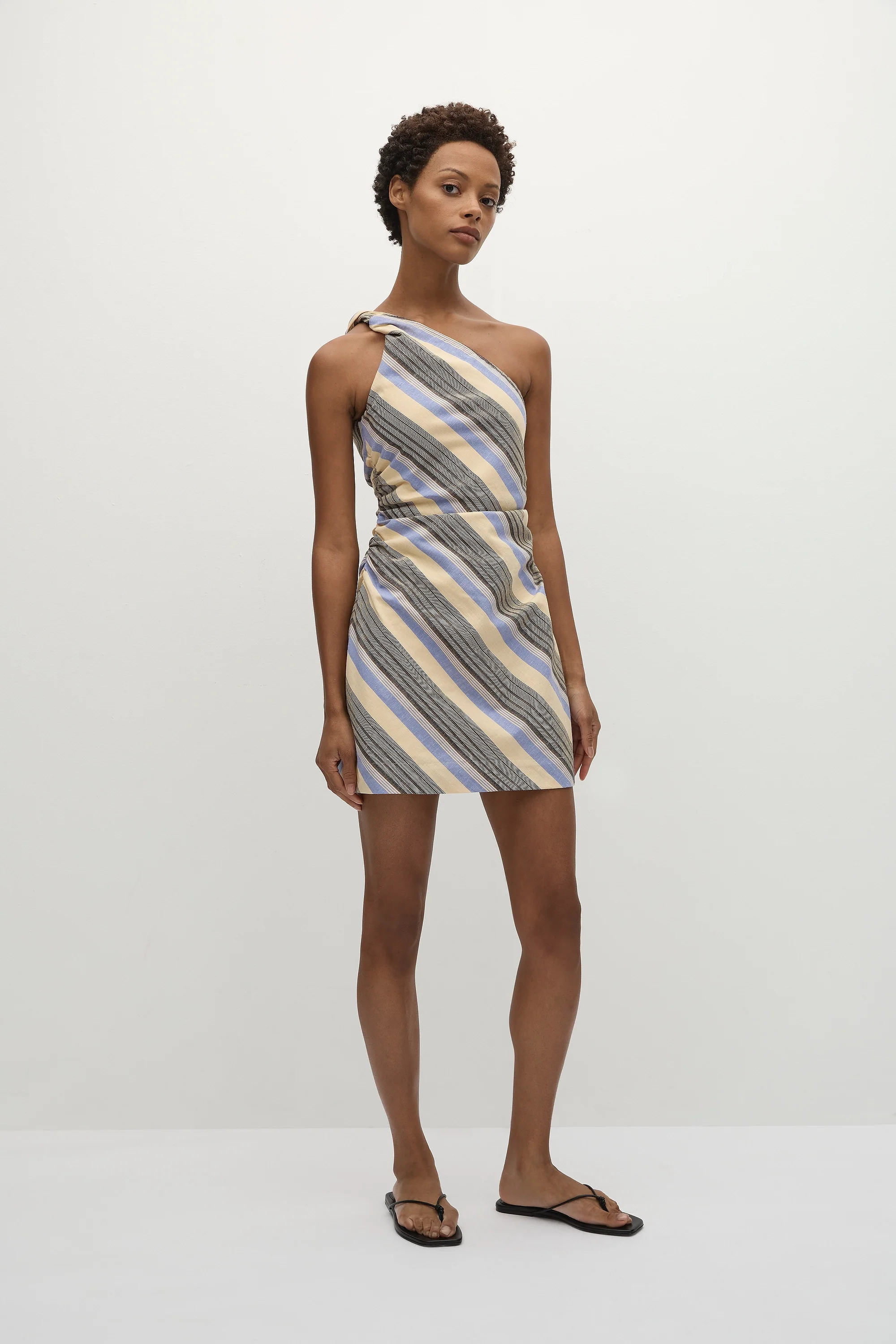 Marga Mini Dress Marine Stripe - Final Sale - Image 4