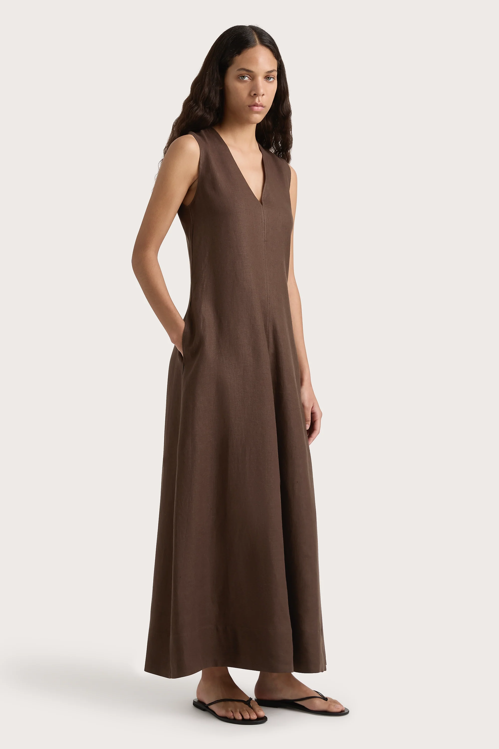 Marteret Midi Dress Bistre - Final Sale - Image 3