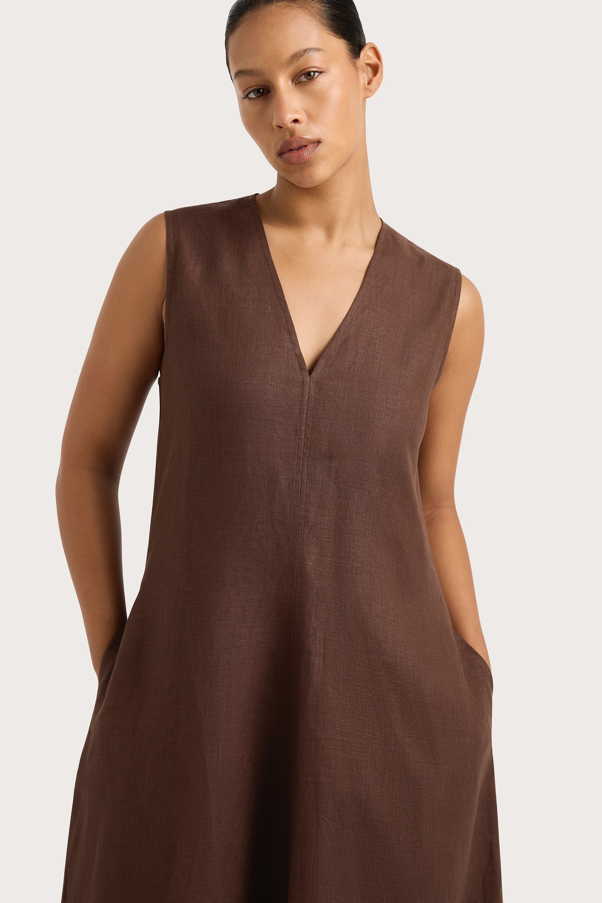 Marteret Midi Dress Bistre - Final Sale - Image 8
