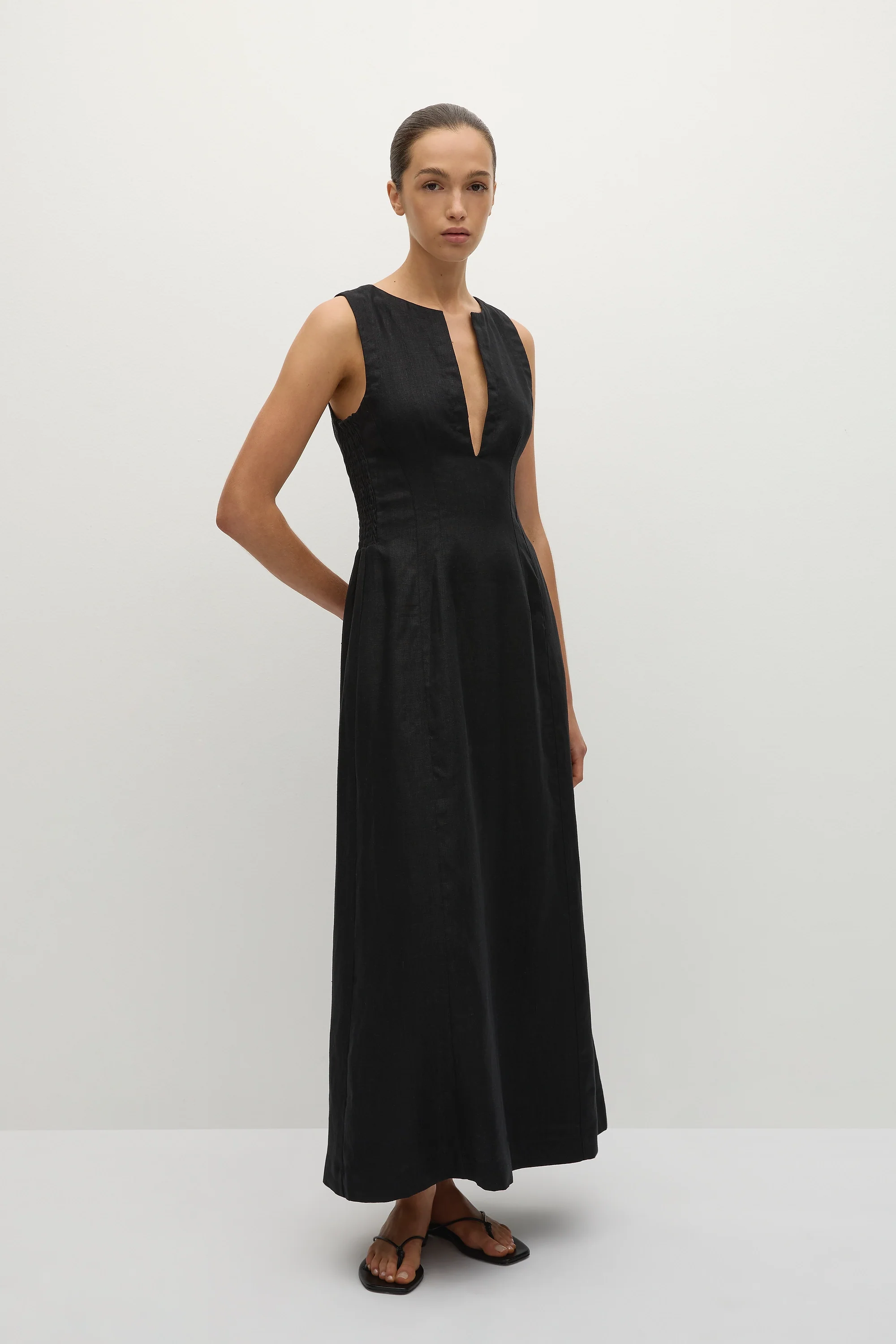 Melia Maxi Dress Black - Final Sale - Image 4
