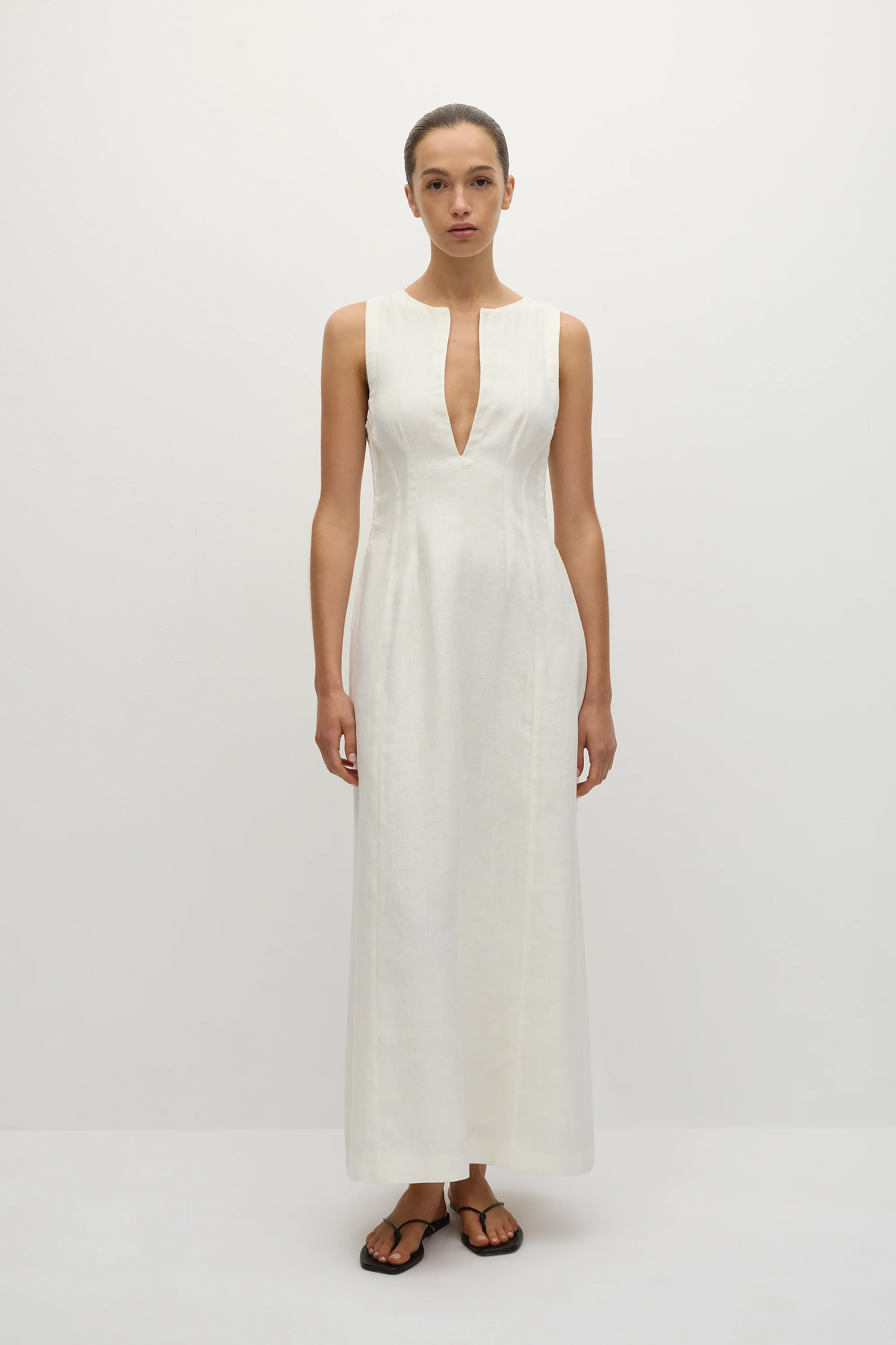 Melia Maxi Dress White - Final Sale
