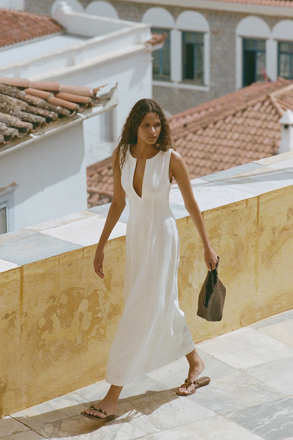 Melia Maxi Dress White - Final Sale - Image 2