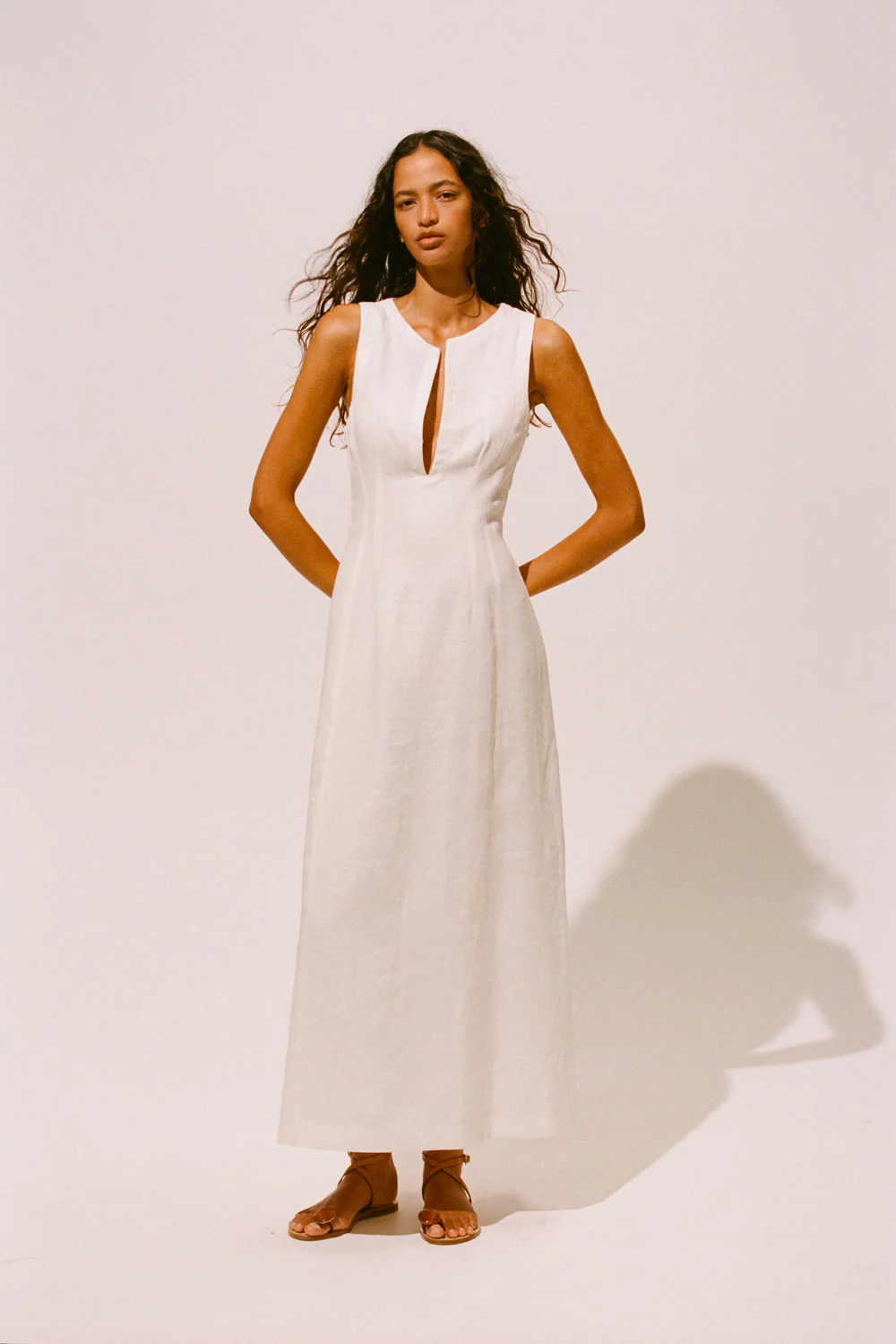 Melia Maxi Dress White - Final Sale - Image 7