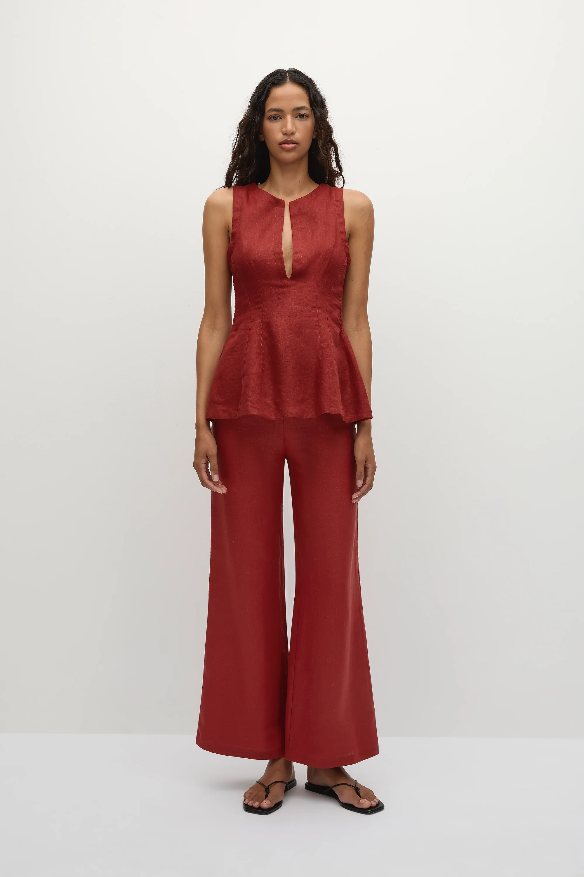 Melia Top Deep Red - Final Sale
