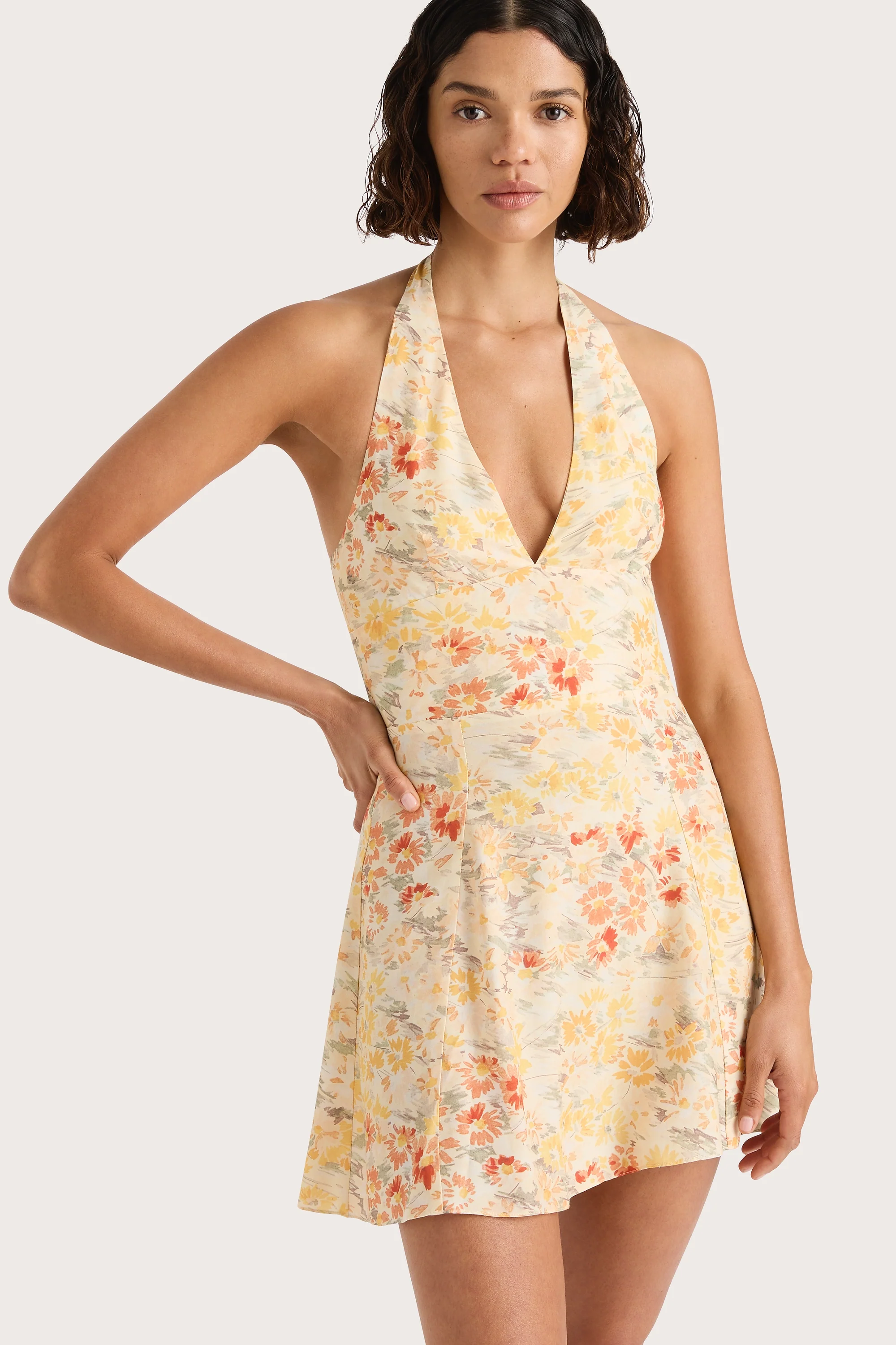 Mira Mini Dress Adeline Floral Yellow - Final Sale - Image 3