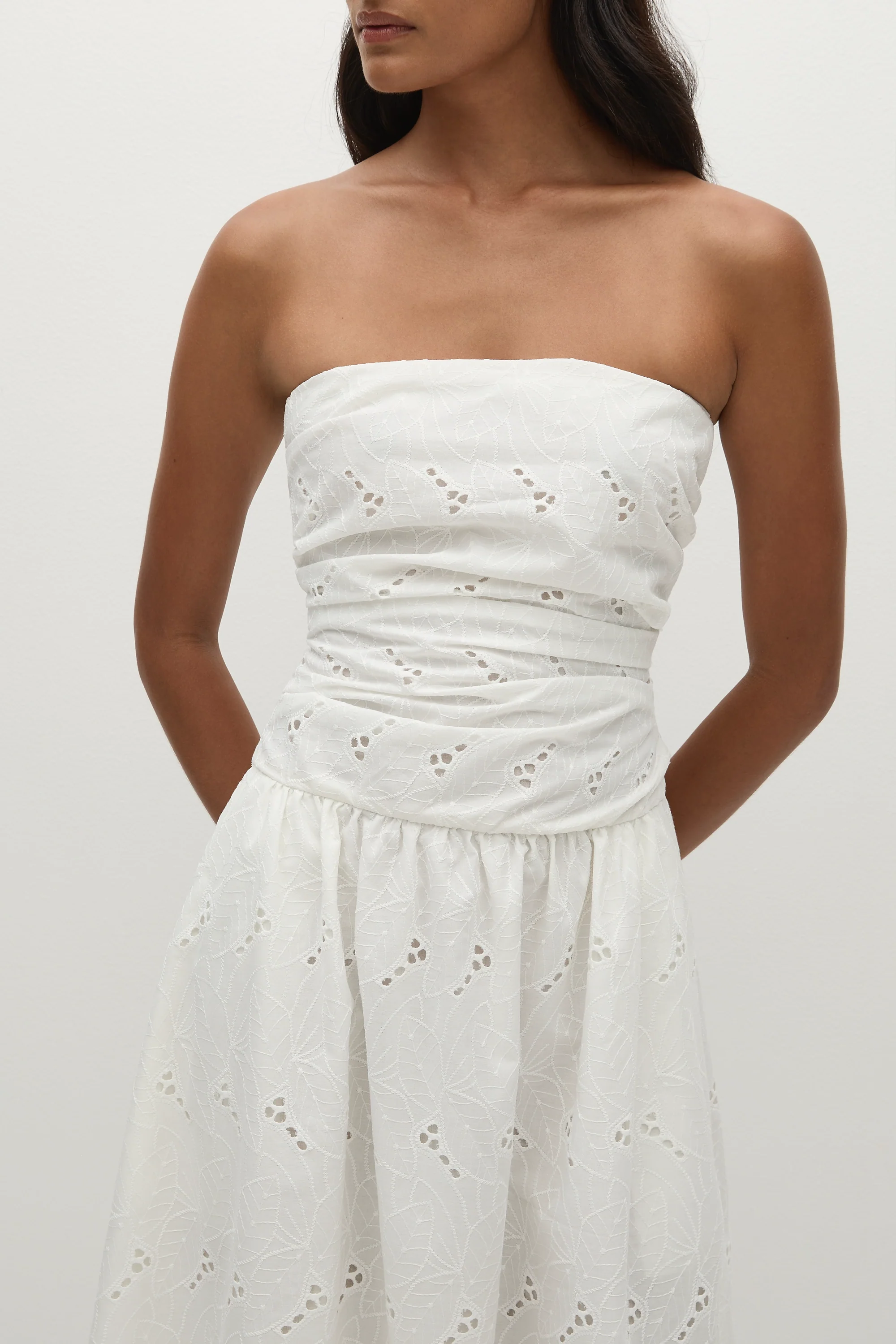 Moa Maxi Dress Birgitta Broderie Anglaise White - Final Sale - Image 4