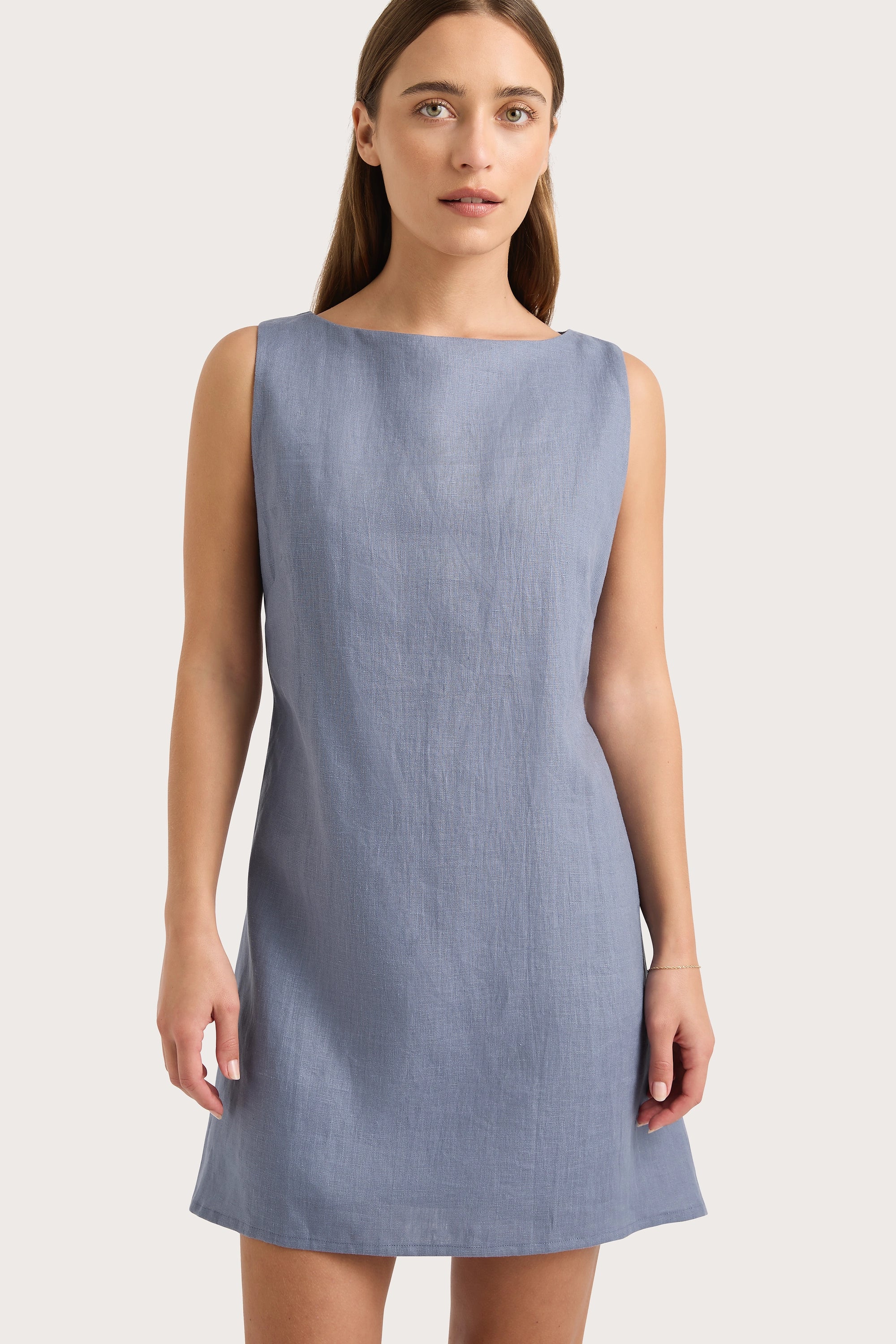 Nazarit Mini Dress Cornflower Blue - Final Sale - Image 2