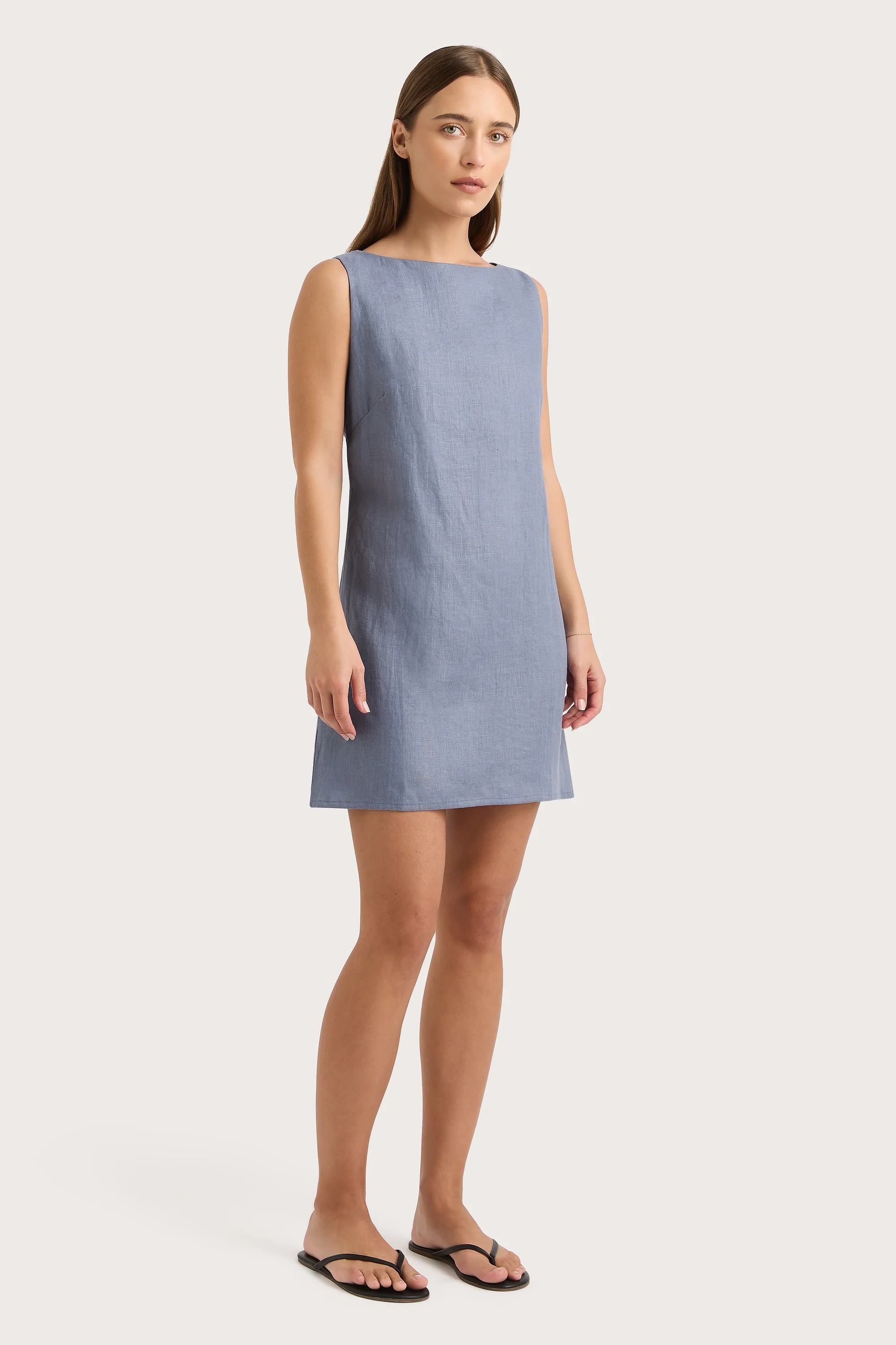 Nazarit Mini Dress Cornflower Blue - Final Sale - Image 3