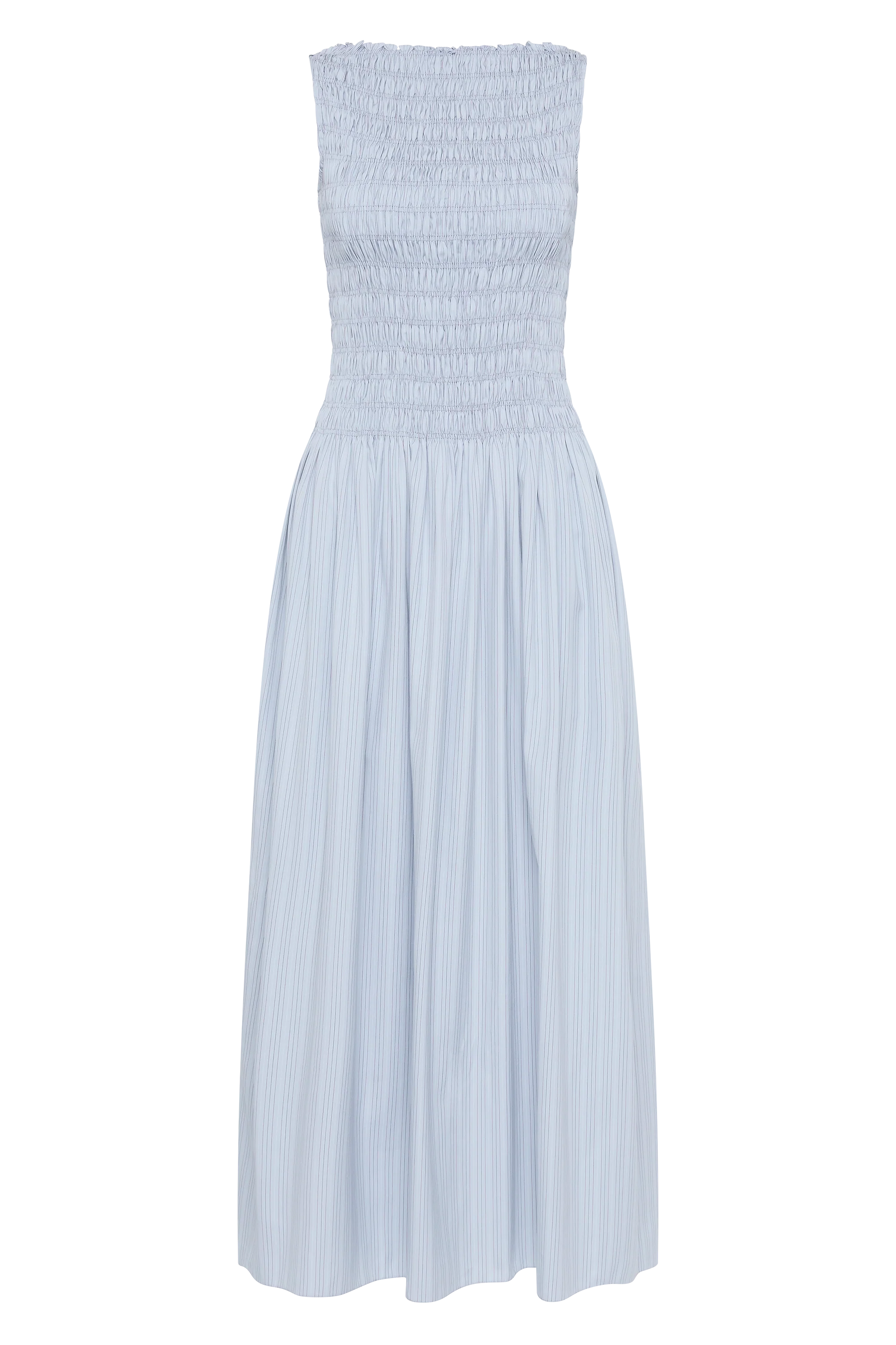 Noa Maxi Dress Blue Pinstripe - Final Sale - Image 8