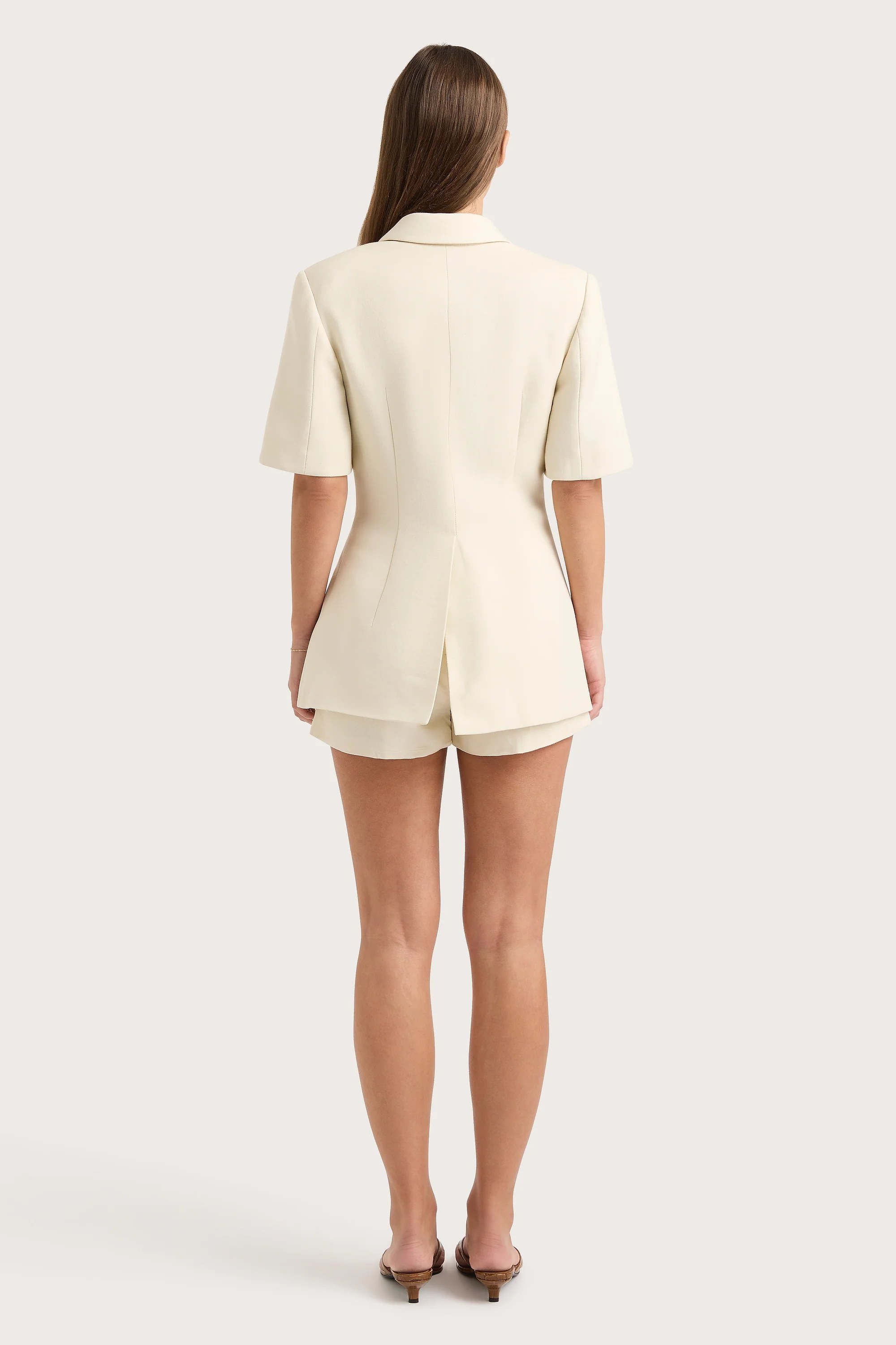 Noto Mini Short Beige - Final Sale - Image 5