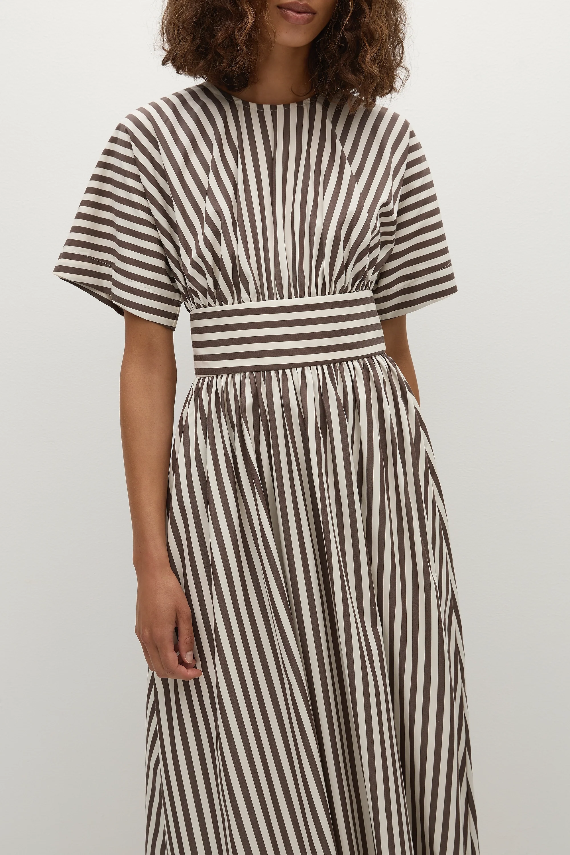 Oda Maxi Dress Norway Stripe Espresso - Final Sale - Image 2
