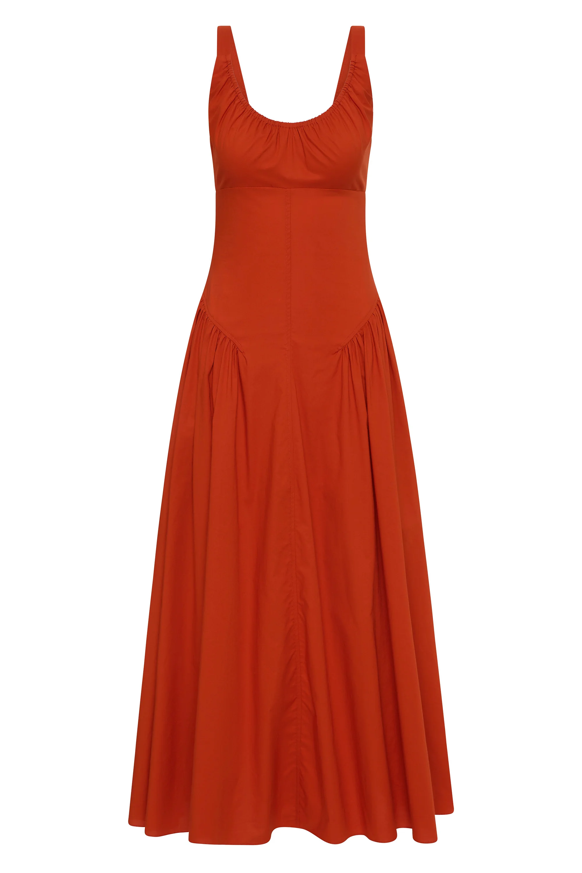 Olas Midi Dress Dusty Tomato - Image 6