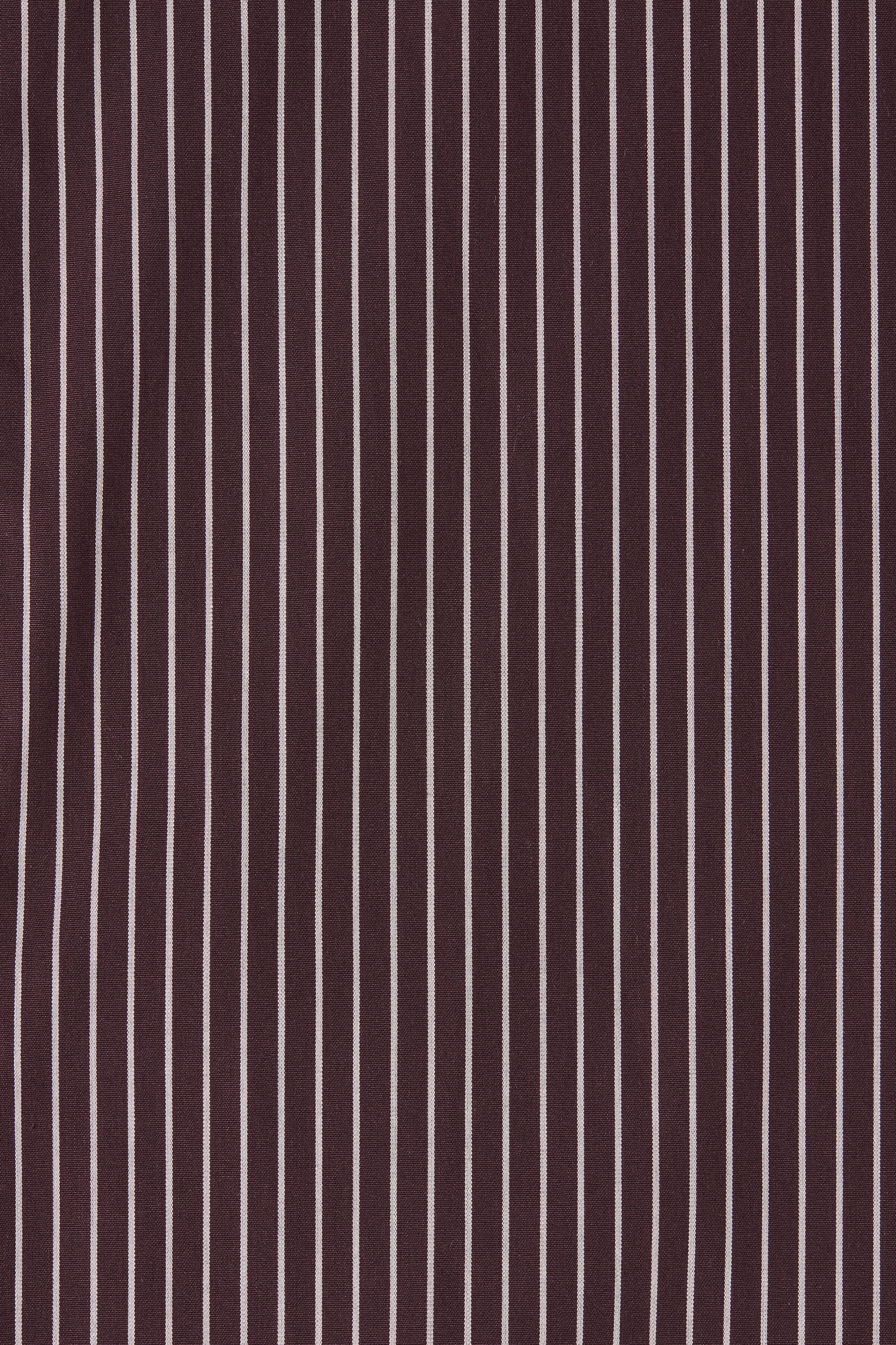 Olas Midi Dress Rocio Pinstripe Chocolate Plum - Image 6