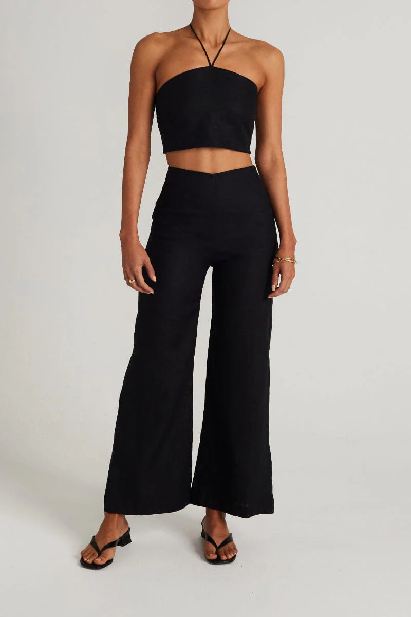 Ottavio Pants Plain Black - Final Sale - Image 2