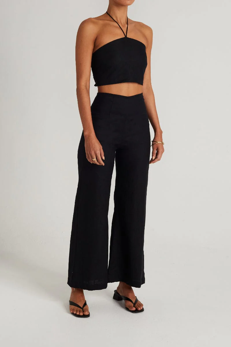 Ottavio Pants Plain Black - Final Sale - Image 3