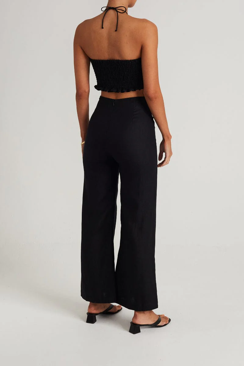 Ottavio Pants Plain Black - Final Sale - Image 4