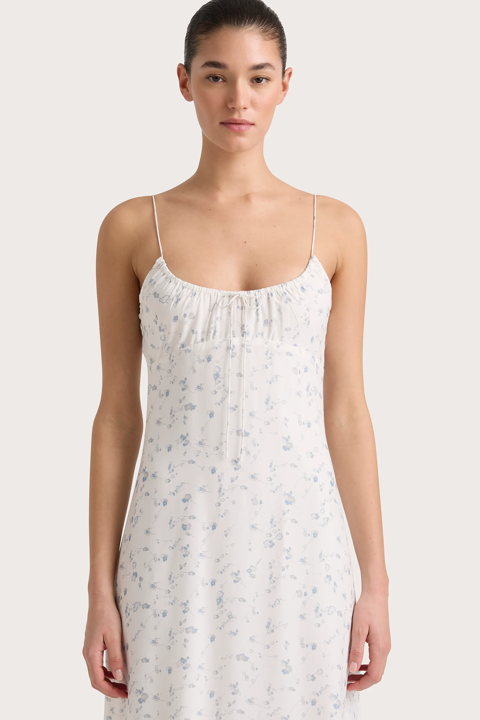 Pau Dress Blossom Egg Shell Powder Blue - Final Sale - Image 2