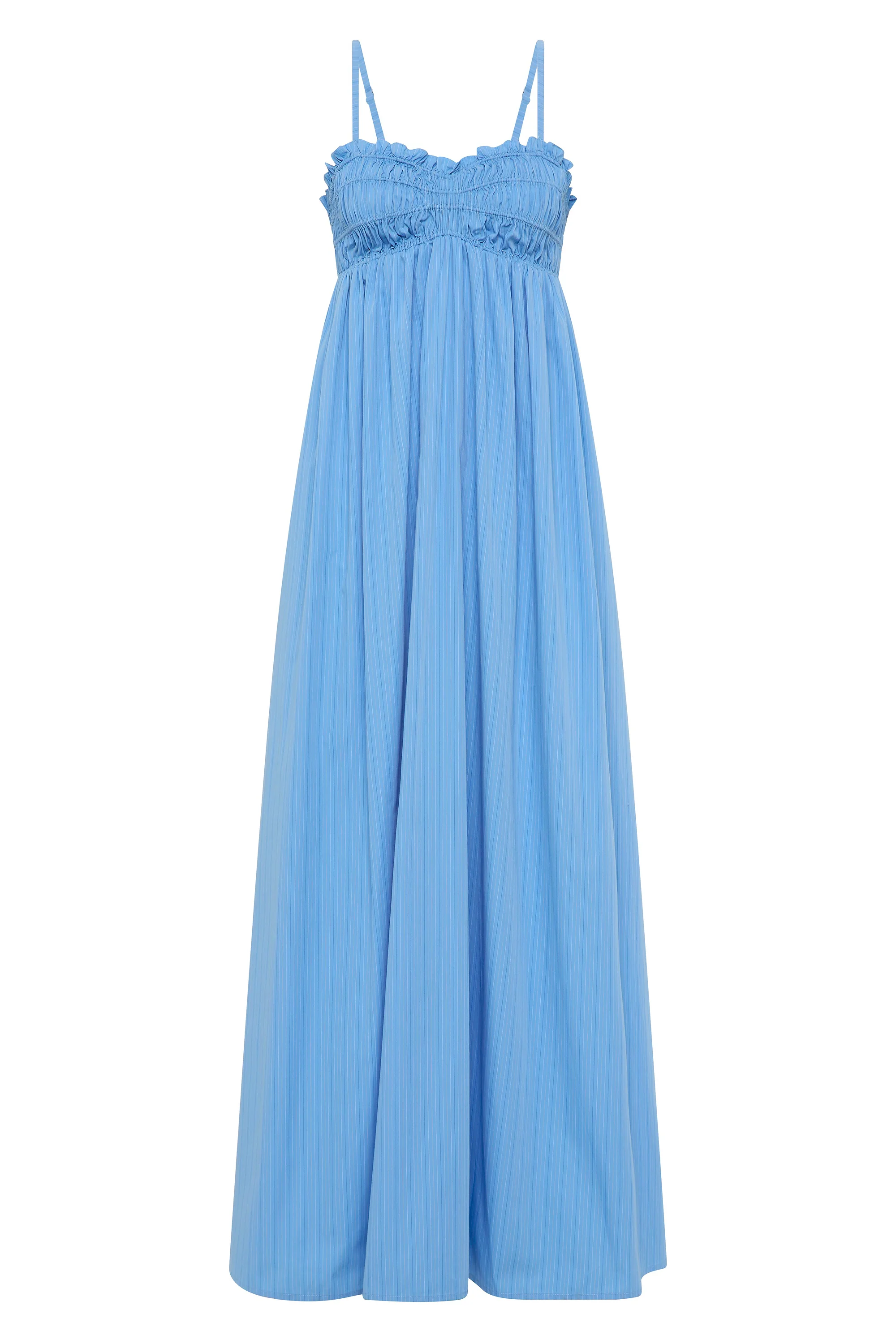 Presa Maxi Dress Mico Pinstripe Azul - Image 7