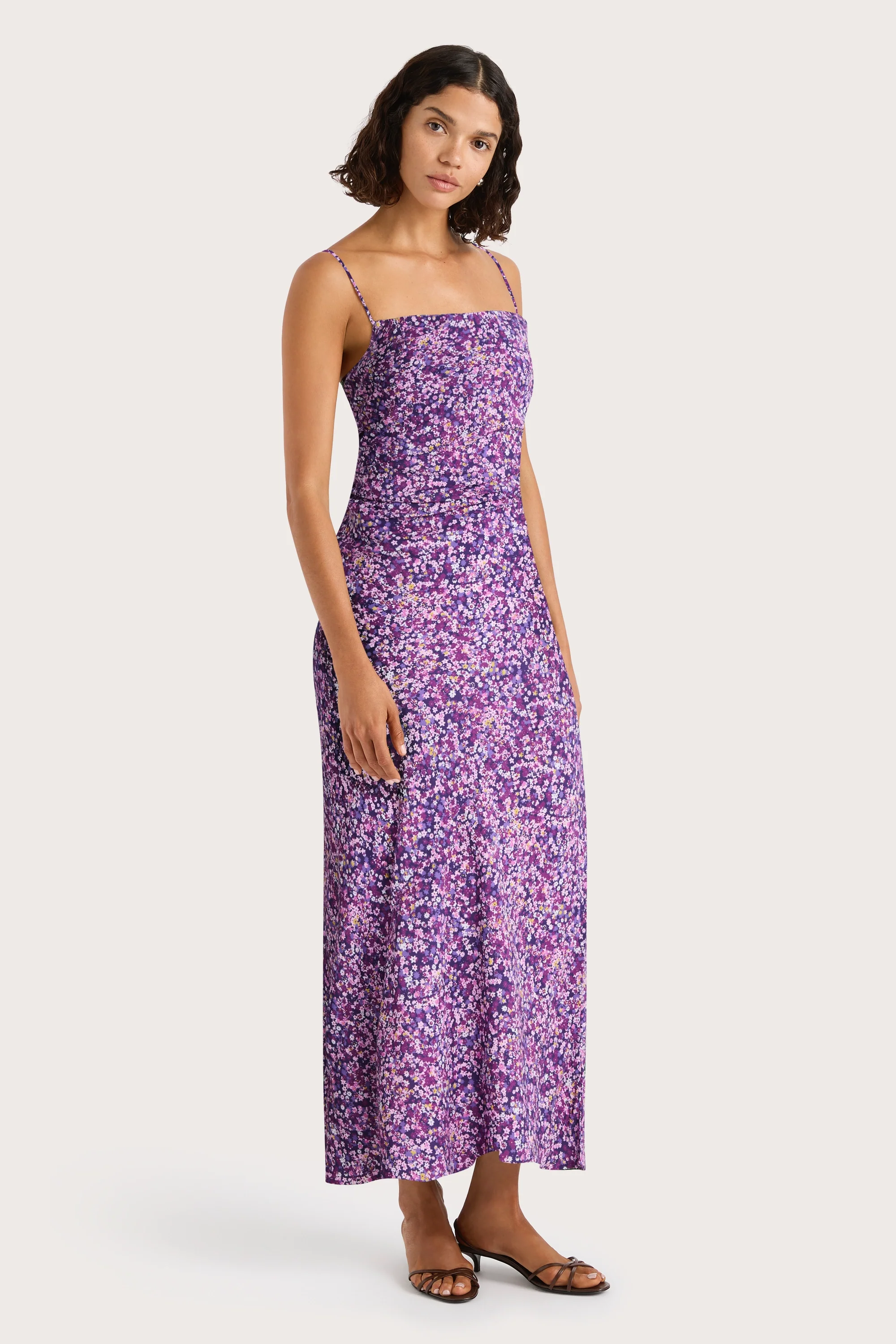 Rosas Midi Dress Meander Micro Purple - Final Sale - Image 3