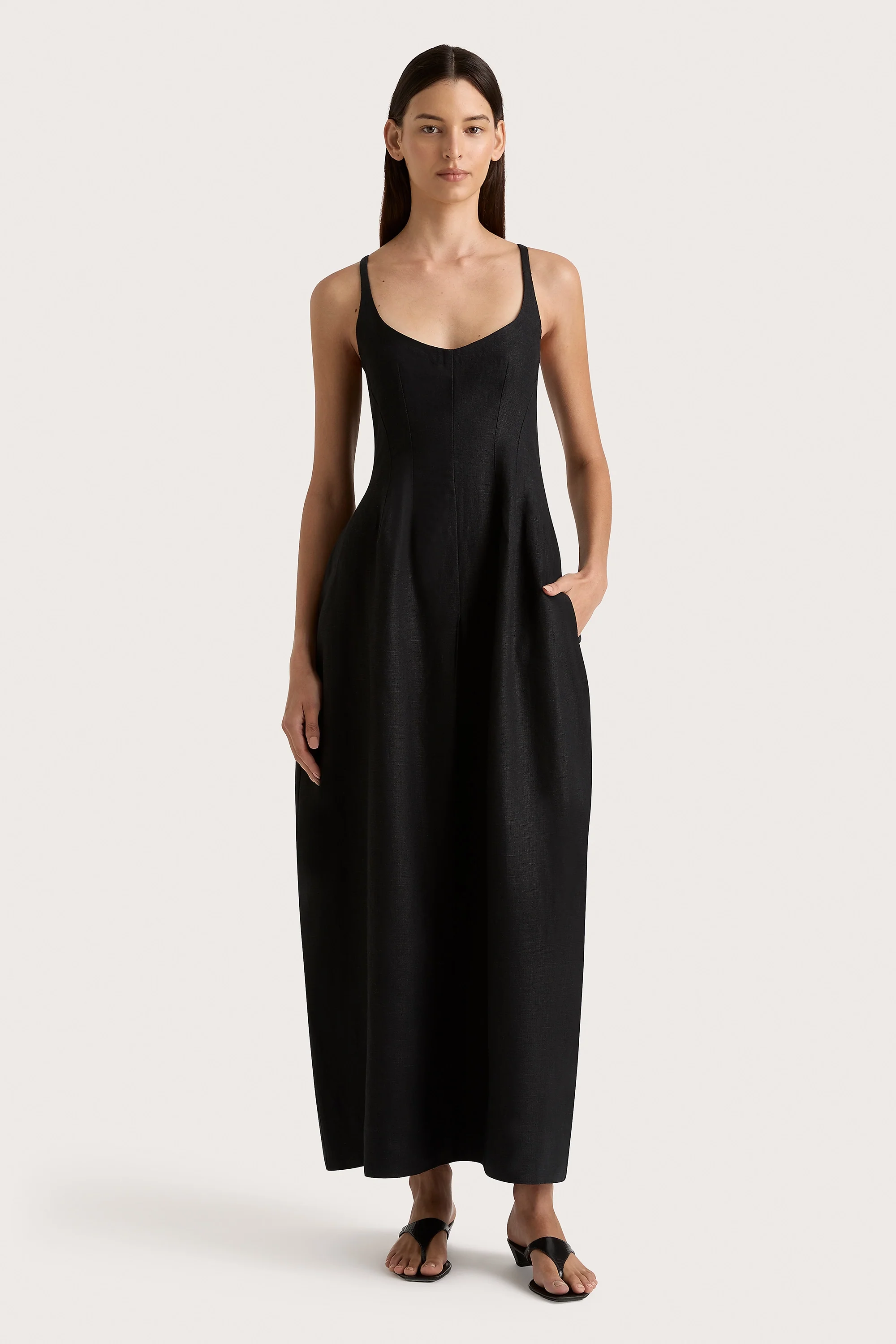 Sanne Midi Dress Black - Final Sale