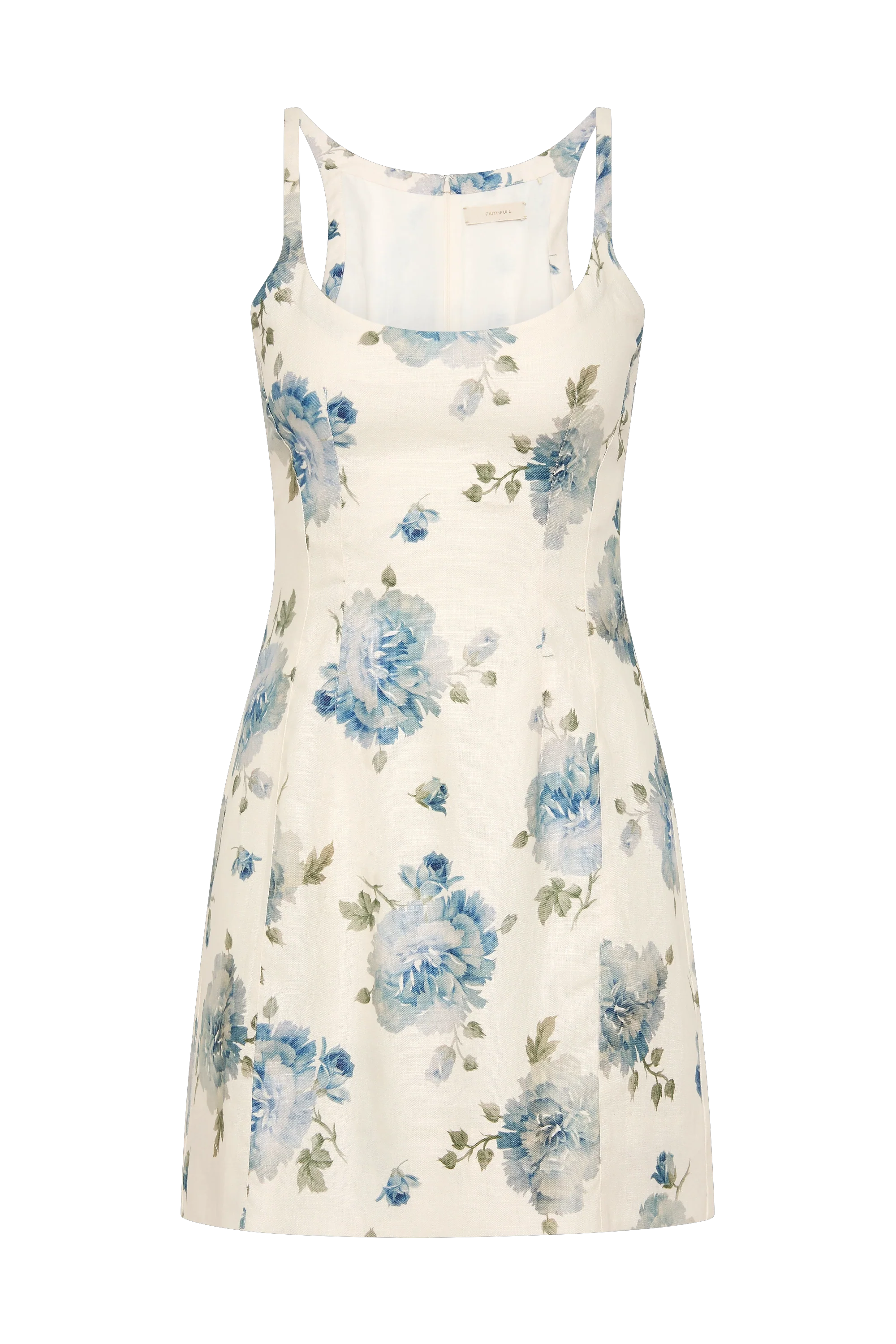 Sanne Mini Dress Cecile Floral Pale Blue - Image 7