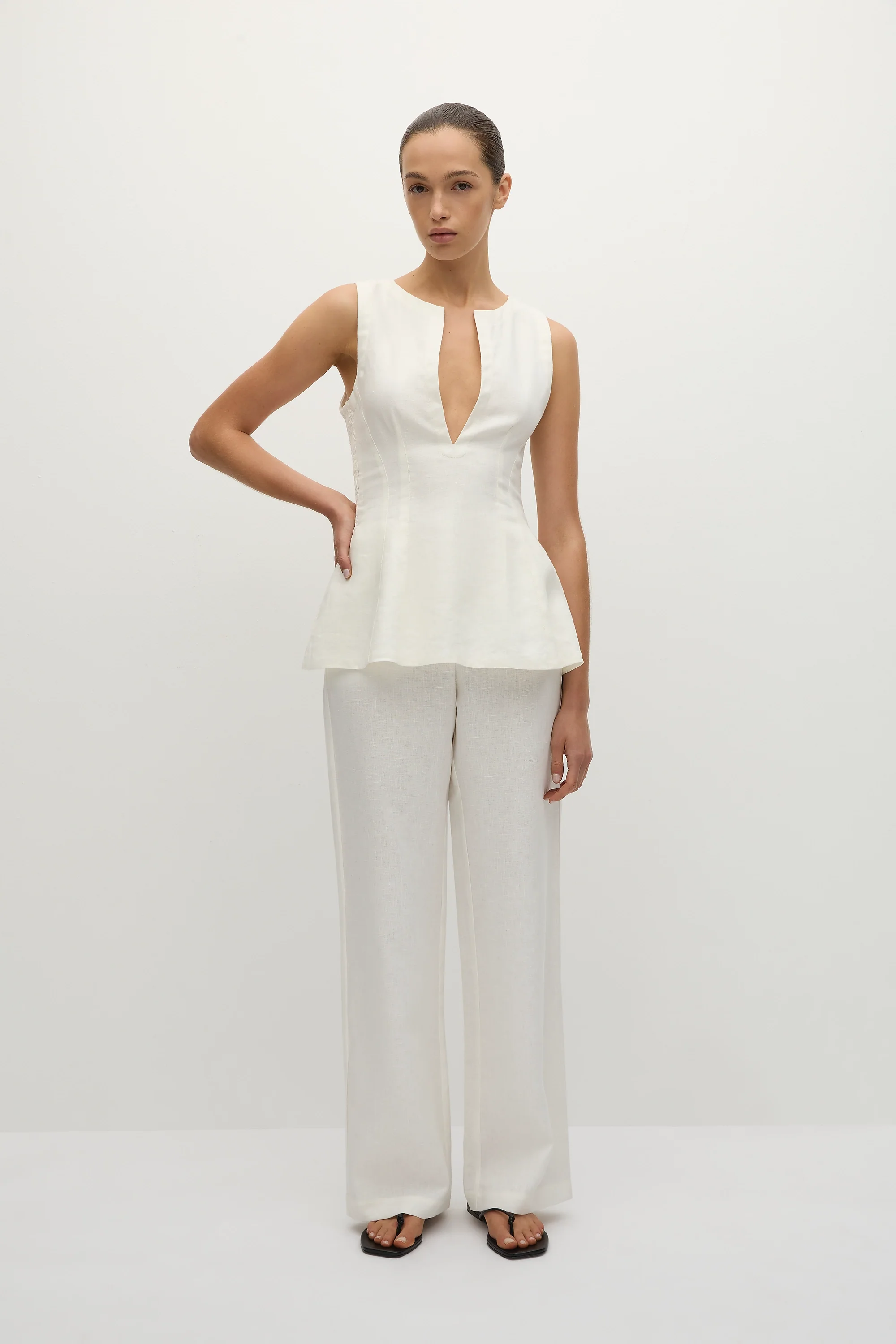 Sanne Pant White - Final Sale