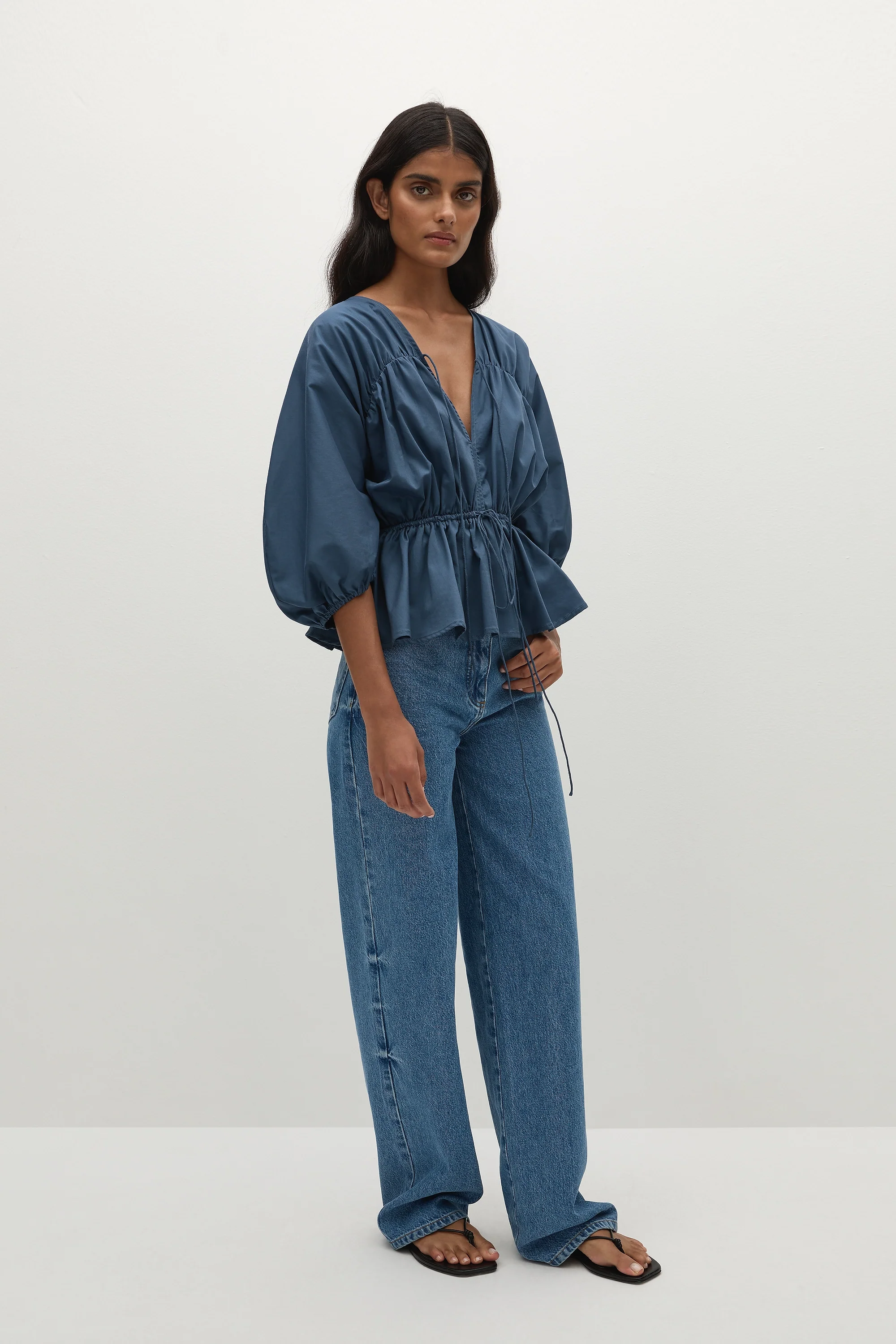 Sigrid Top Vintage Navy - Final Sale - Image 2