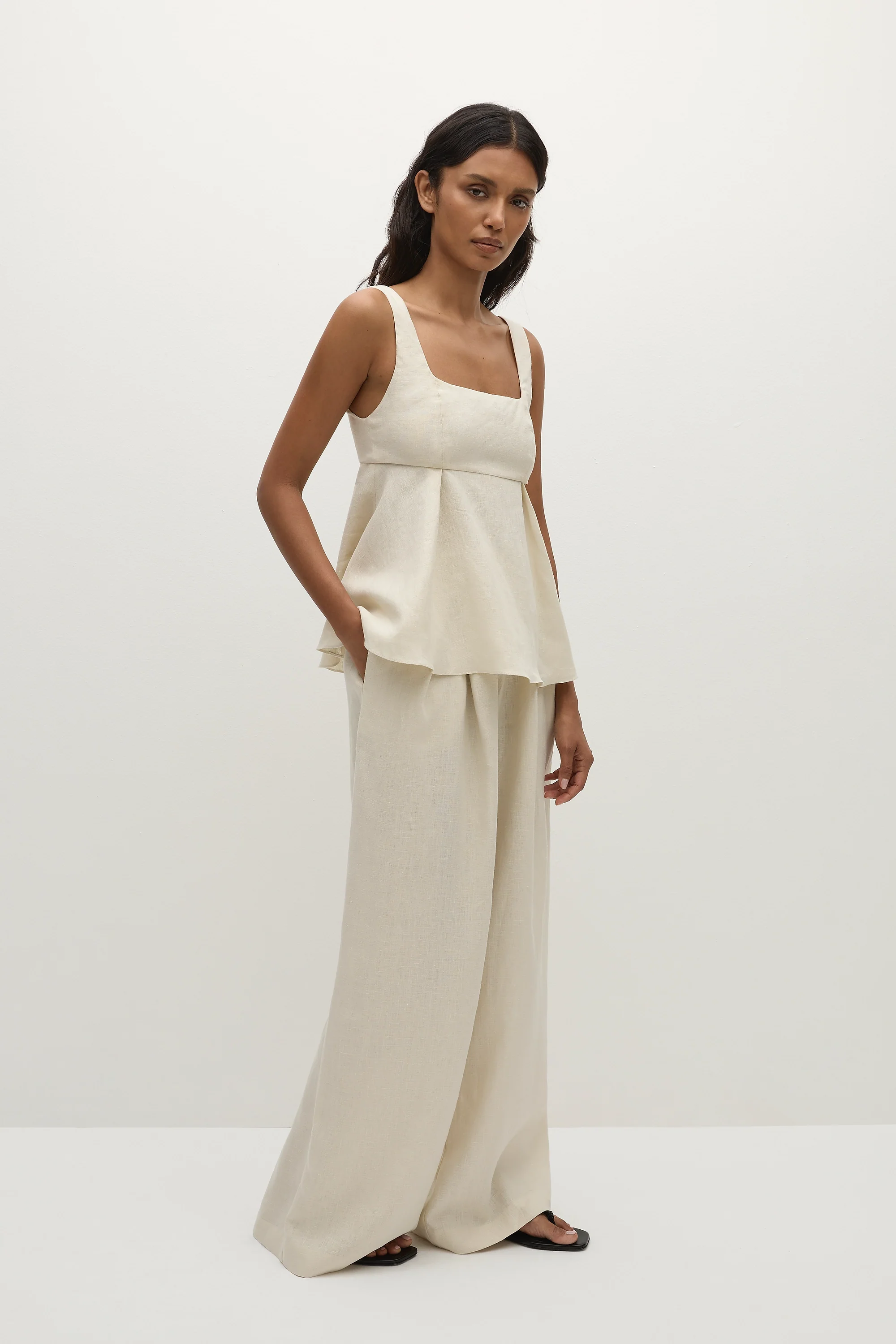 Sofia Trouser Ecru - Image 5