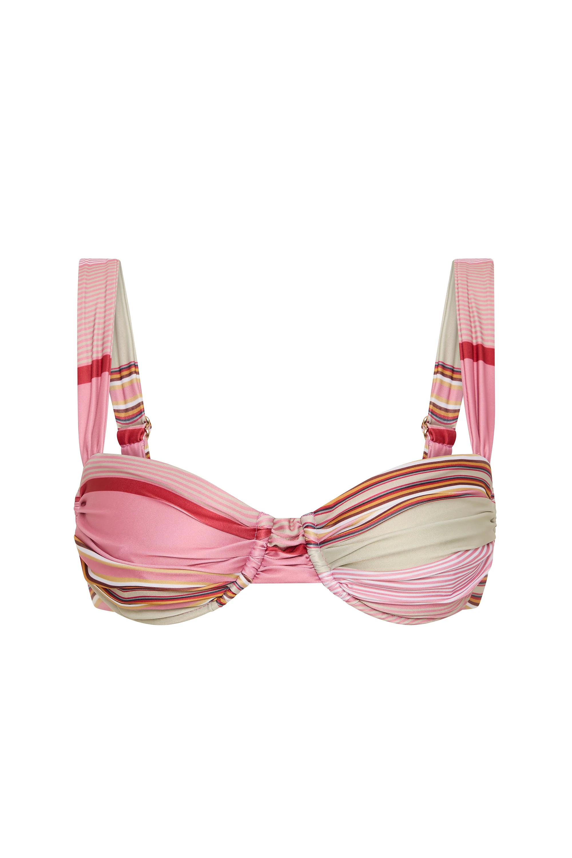 Sol Bikini Top Barragan Stripe Dusty Mauve - Image 6