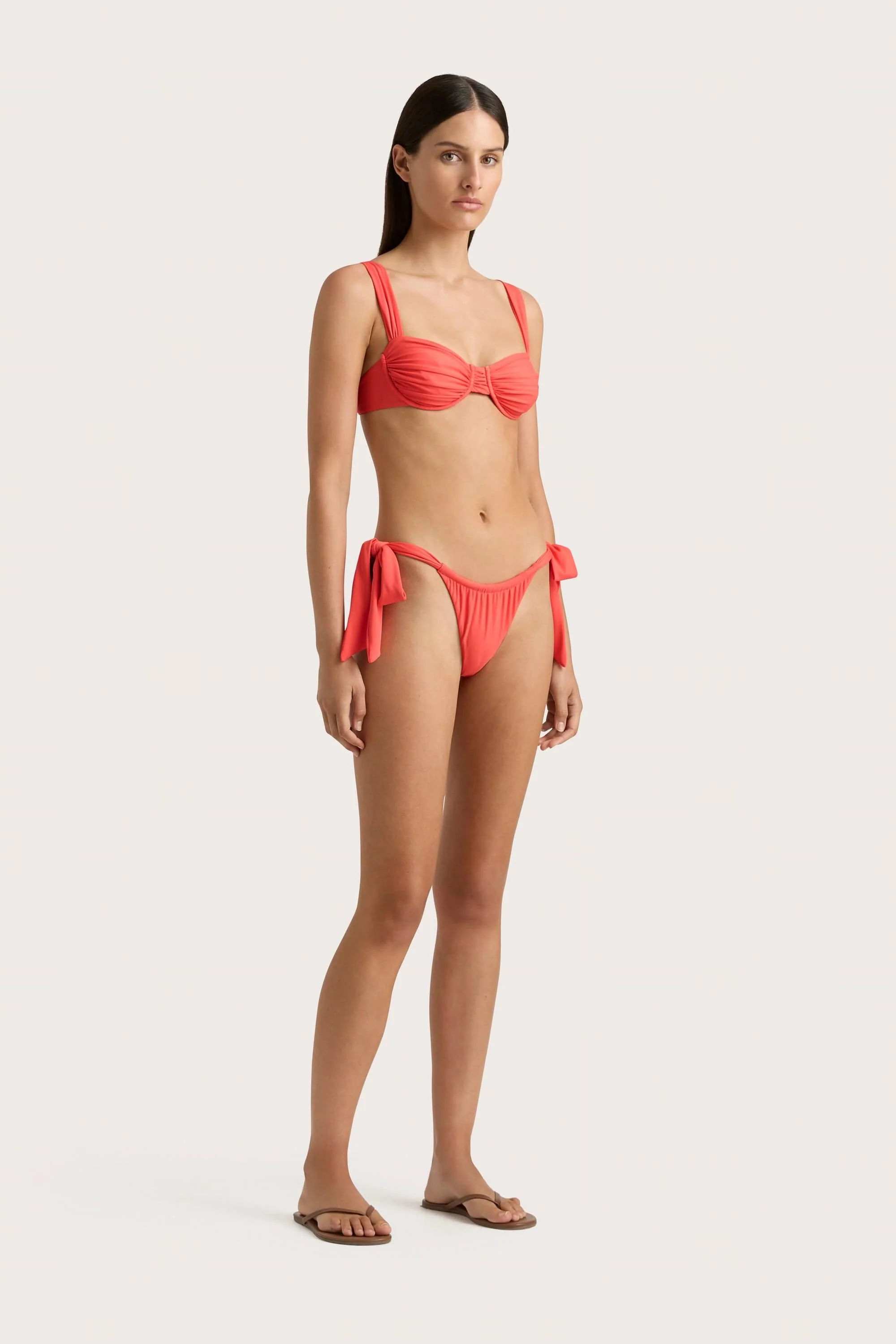 Sol Bikini Top Vermillion - Final Sale - Image 2
