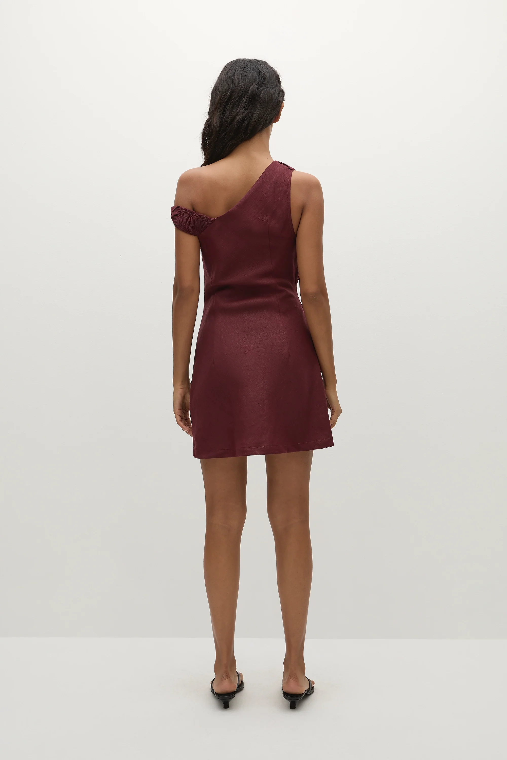 Suis Mini Dress Bordeaux - Final Sale - Image 4