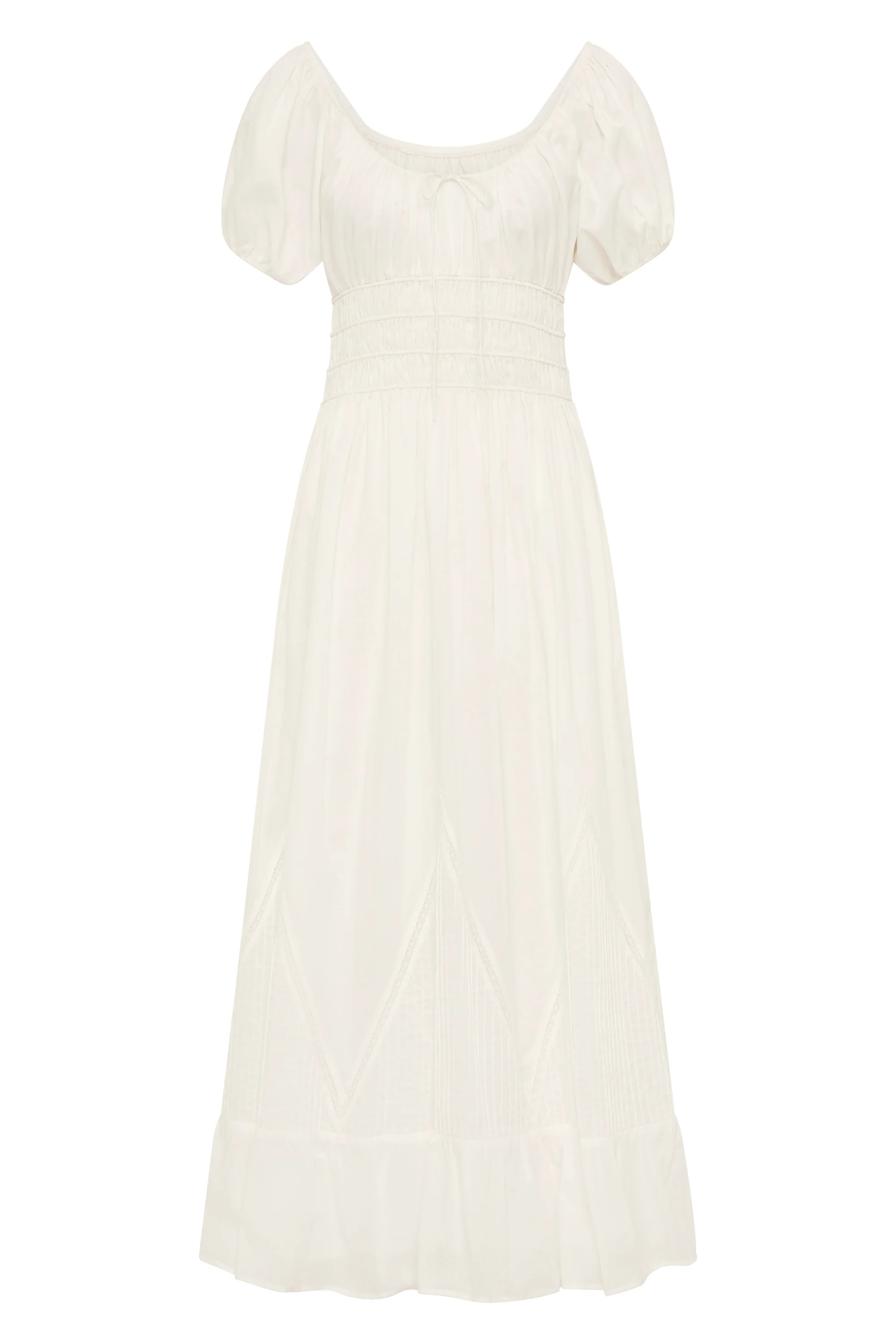 Sunniva Midi Dress White - Image 8