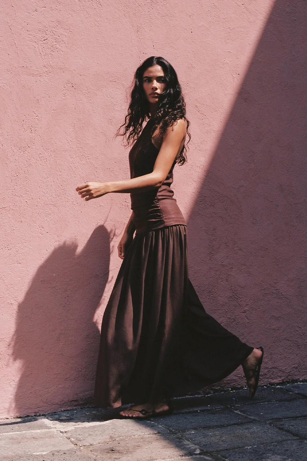Tali Maxi Dress Carob - Image 2