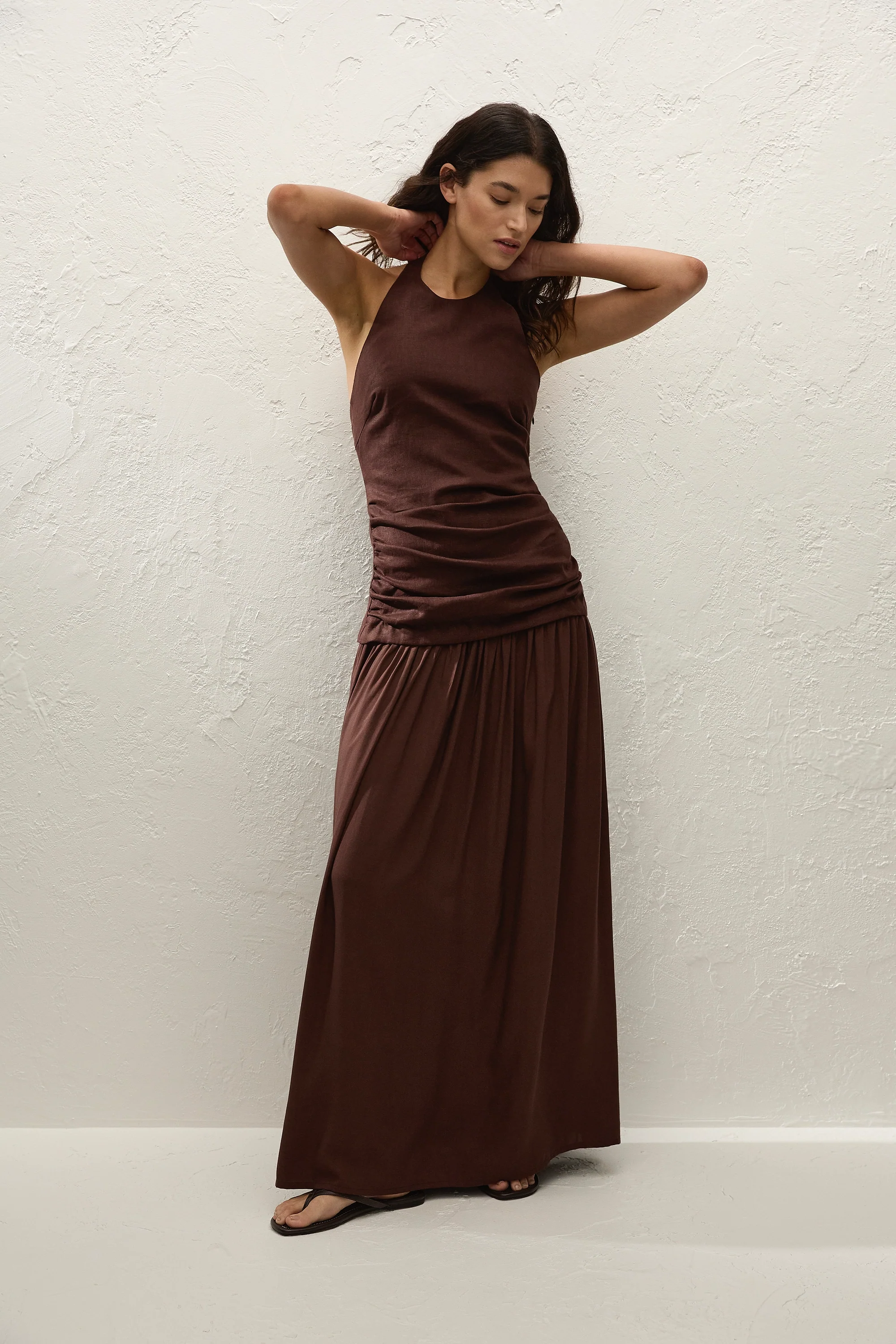 Tali Maxi Dress Carob - Image 4