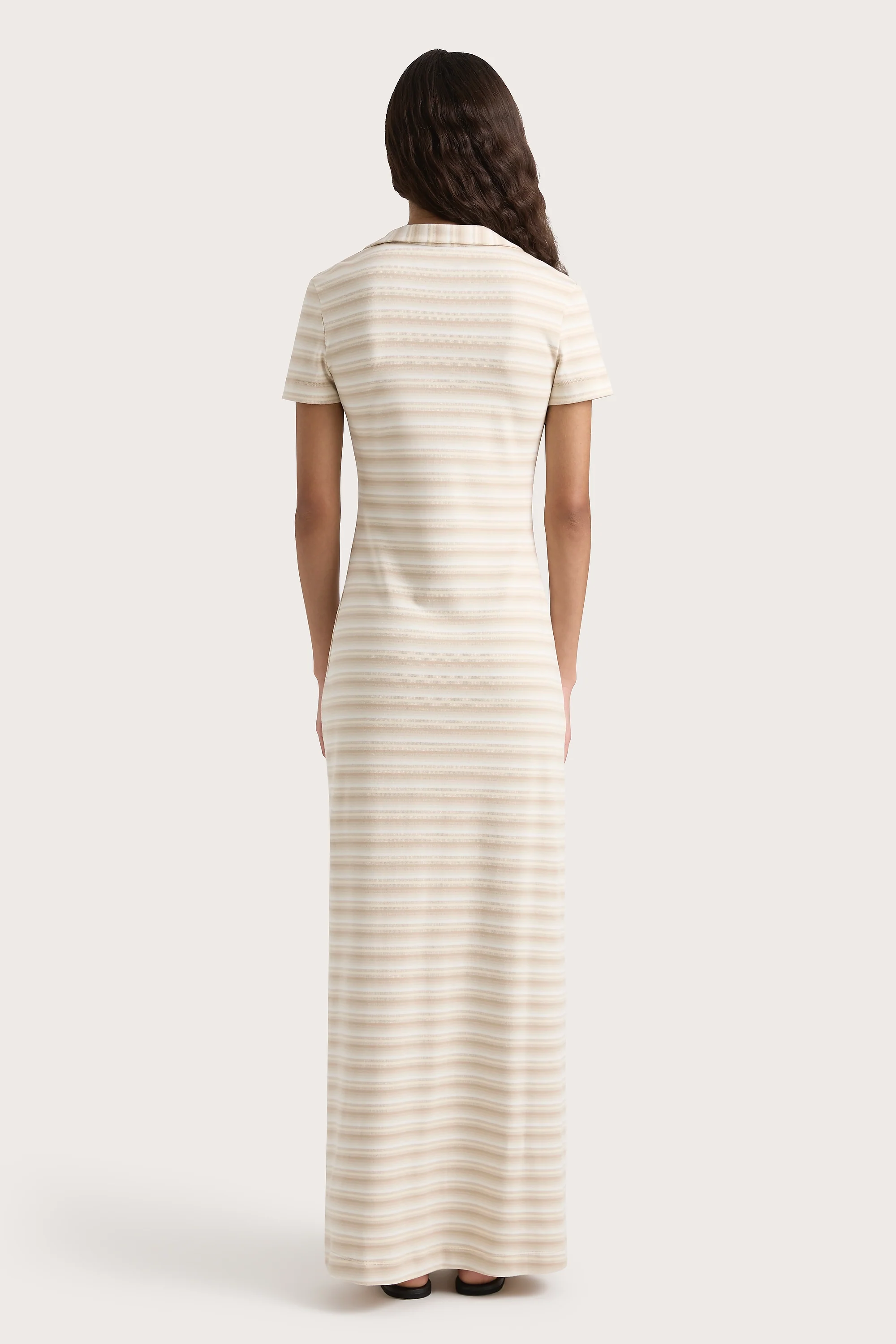 Tiesse Maxi Dress Cream Stripe - Final Sale - Image 7