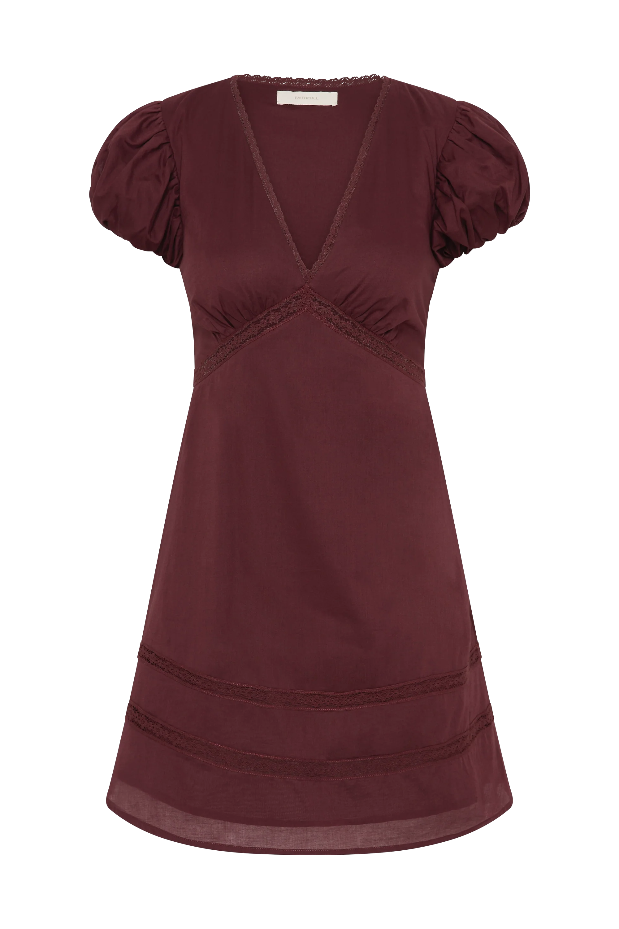 Ulla Mini Dress Bordeaux - Image 6