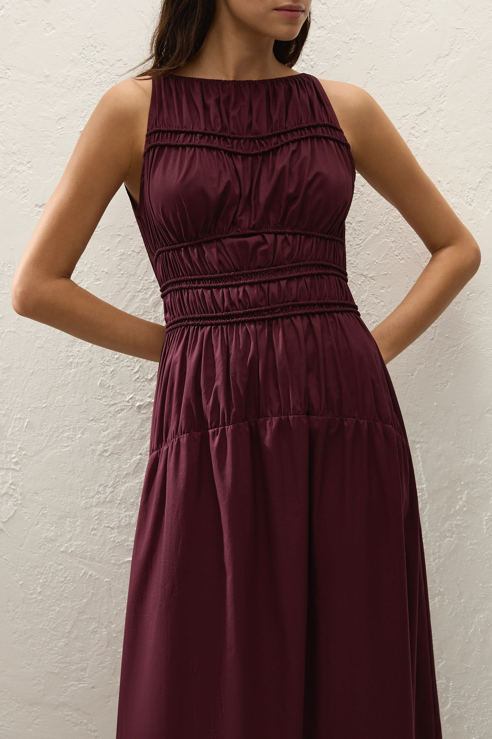 Yael Midi Dress Mulberry - Image 2