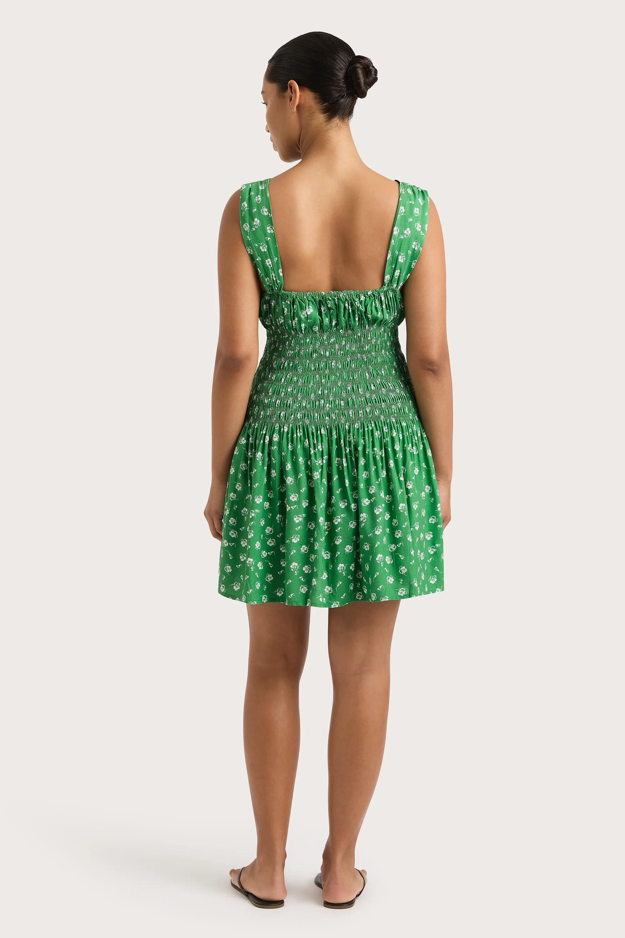 Yerres Mini Dress Green - Final Sale - Image 3