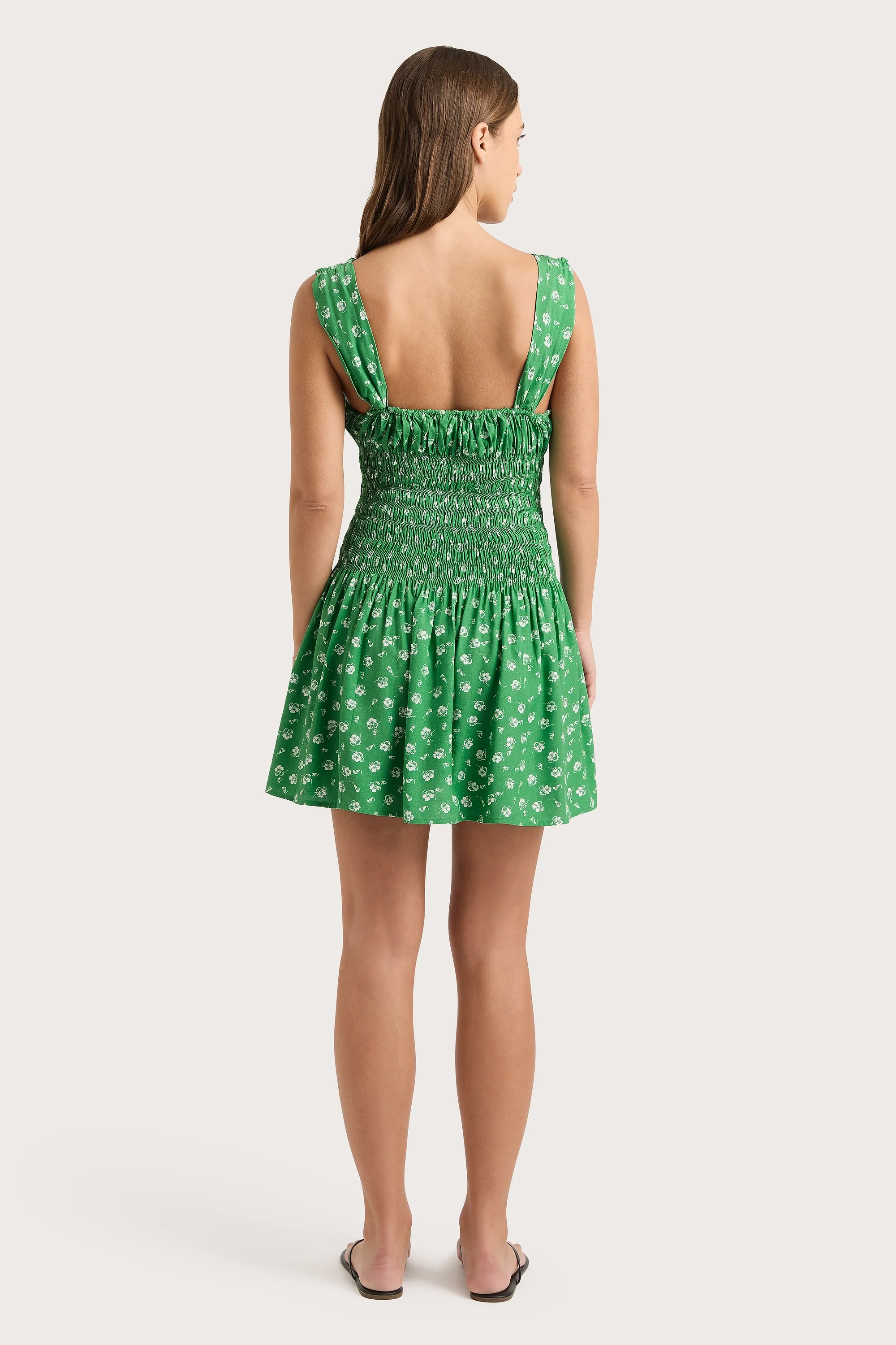 Yerres Mini Dress Green - Final Sale - Image 7