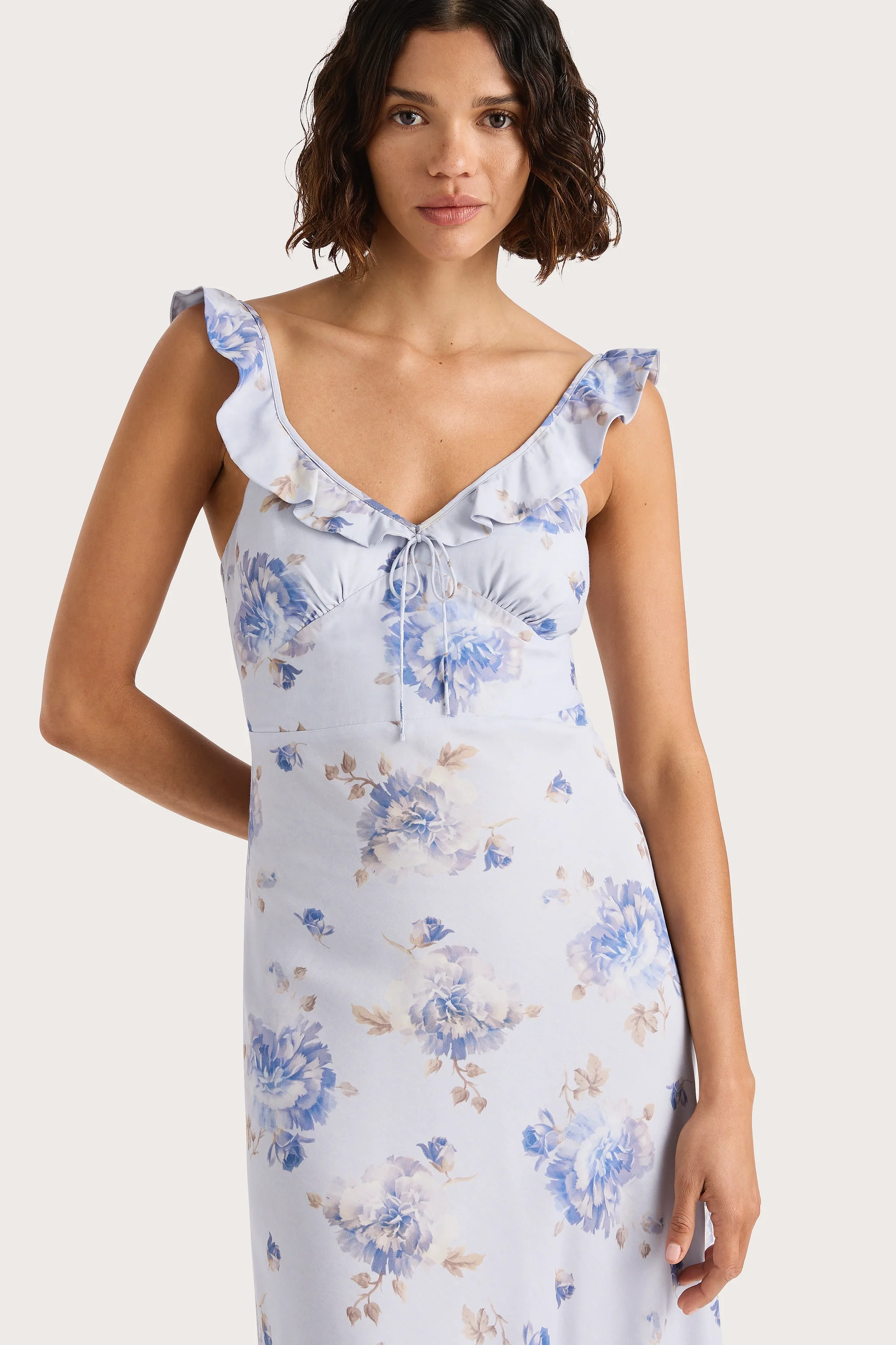 Yvonne Midi Dress Leona Floral Lilac - Final Sale - Image 4